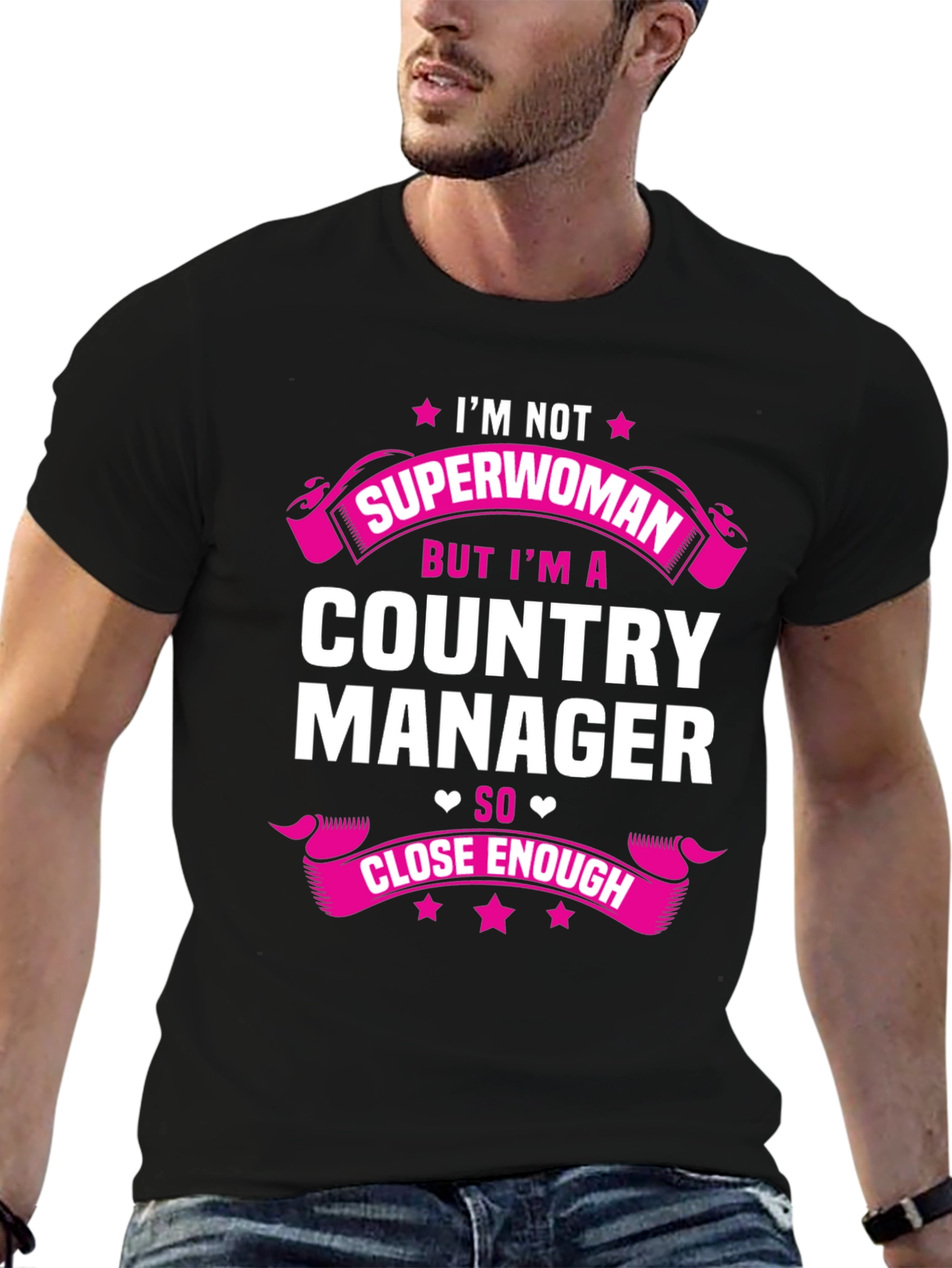 Country Manager Superwoman Funny T-Shirt