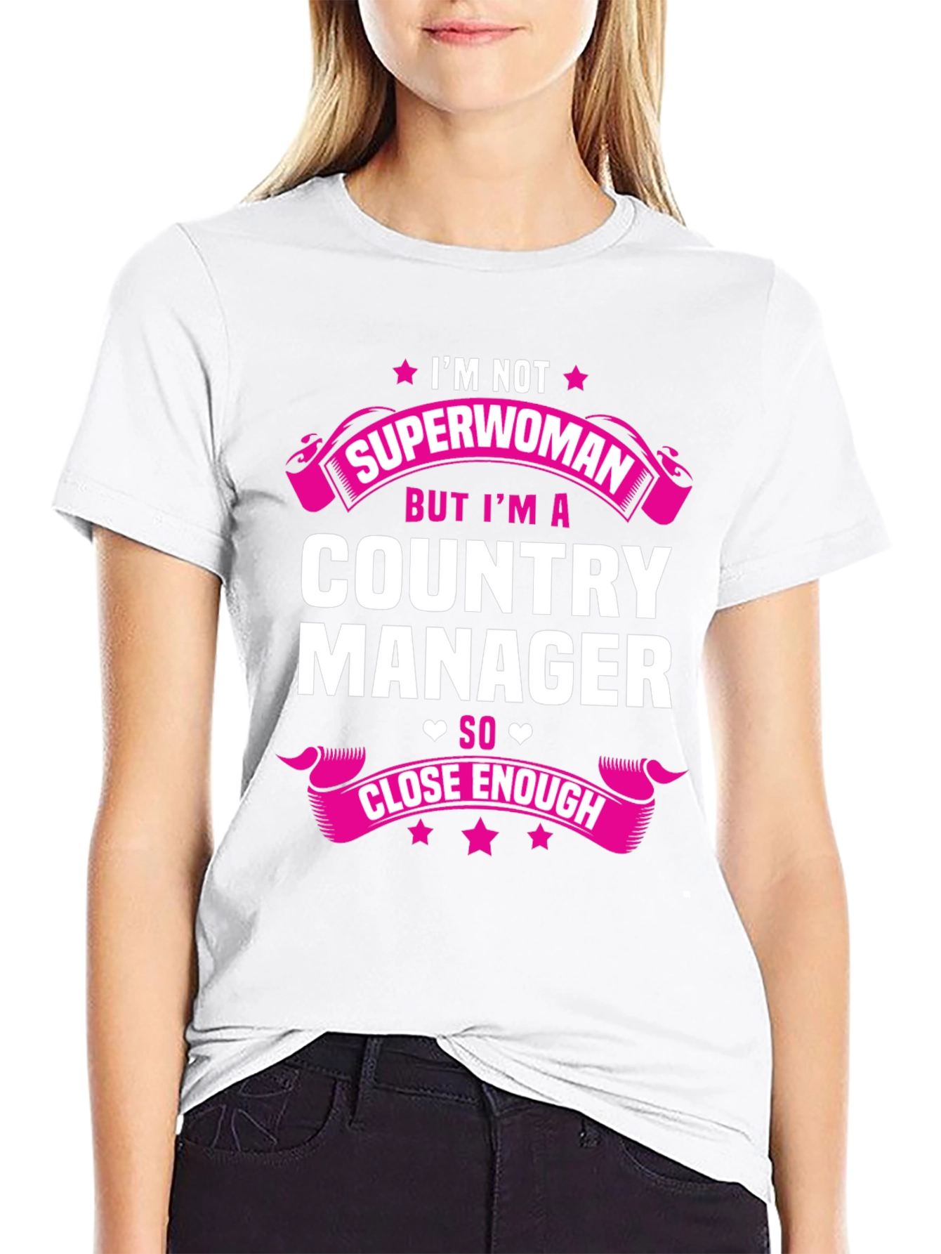 Country Manager Superwoman Funny T-Shirt
