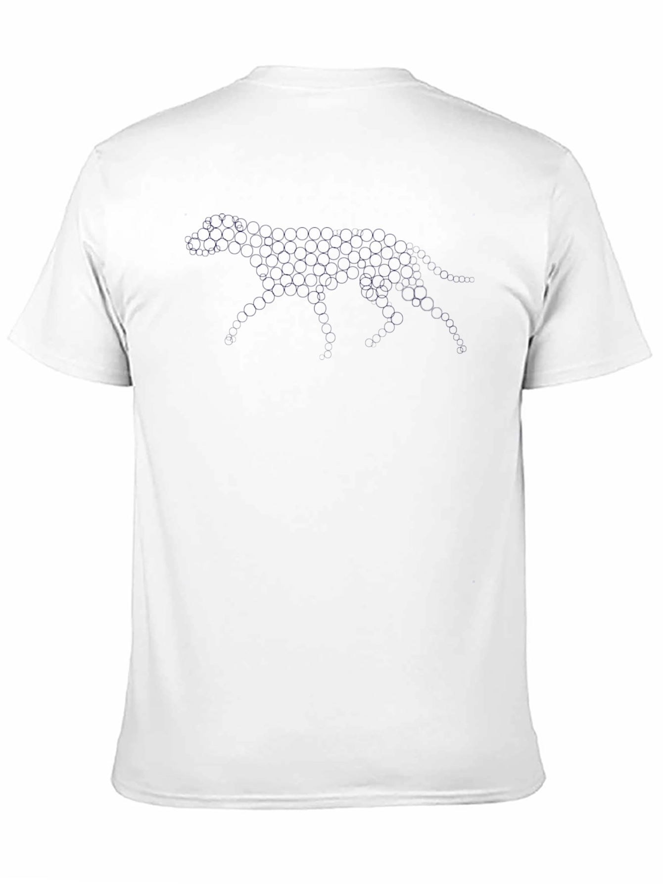 Geometric Cheetah Print Black T-Shirt