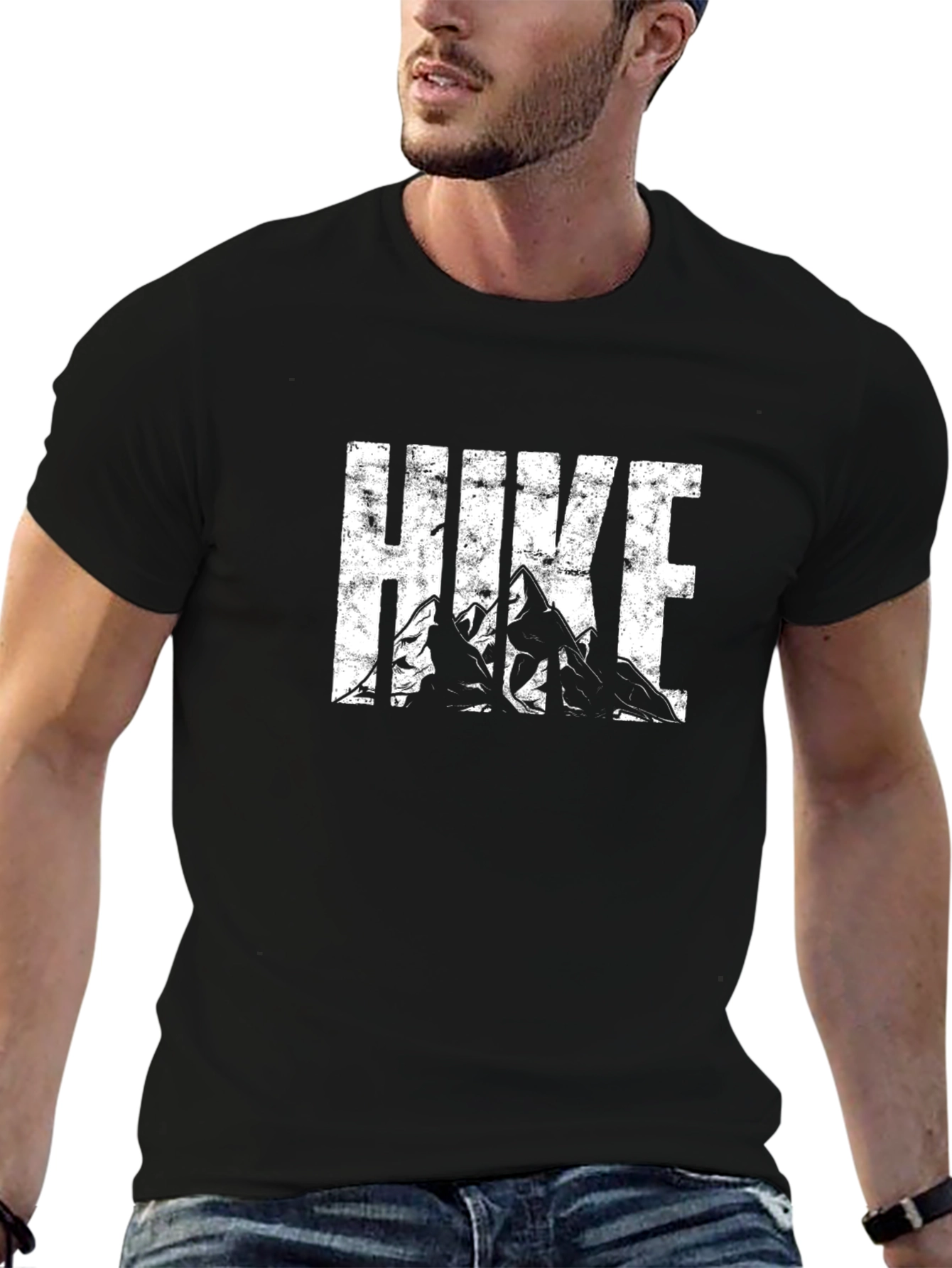 Hike Mountain Graphic Black T-Shirt