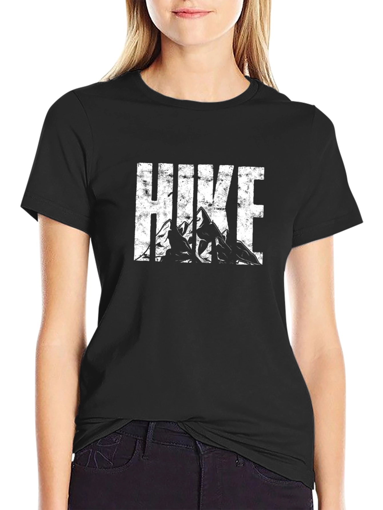 Hike Mountain Graphic Black T-Shirt