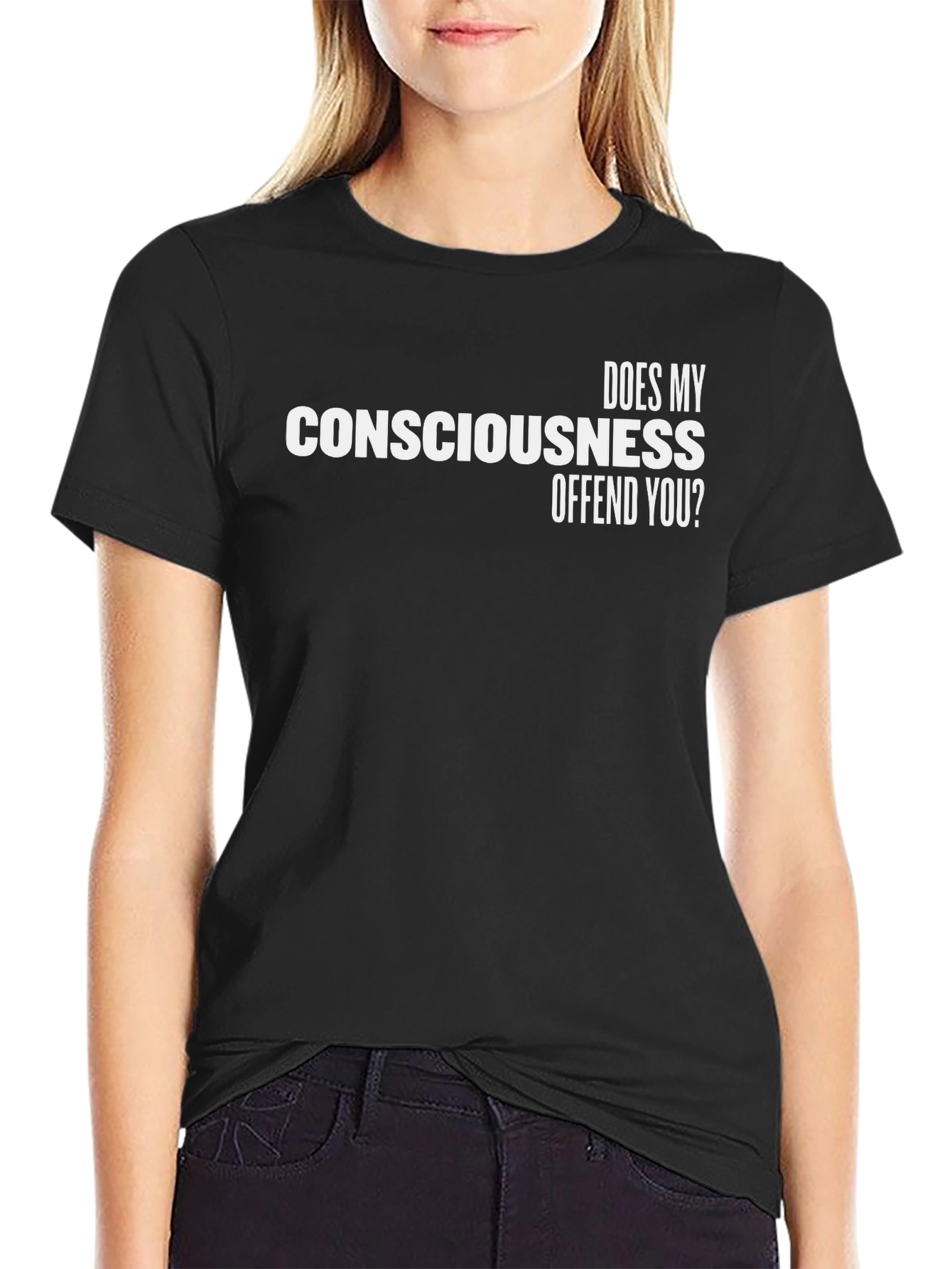 Consciousness Graphic Tee - Mens Black T-Shirt