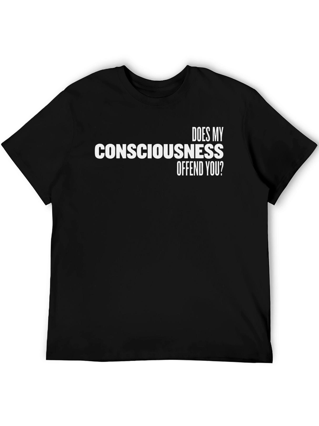 Consciousness Graphic Tee - Mens Black T-Shirt