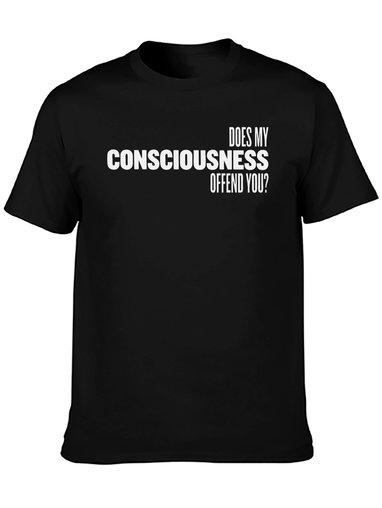 Consciousness Graphic Tee - Mens Black T-Shirt
