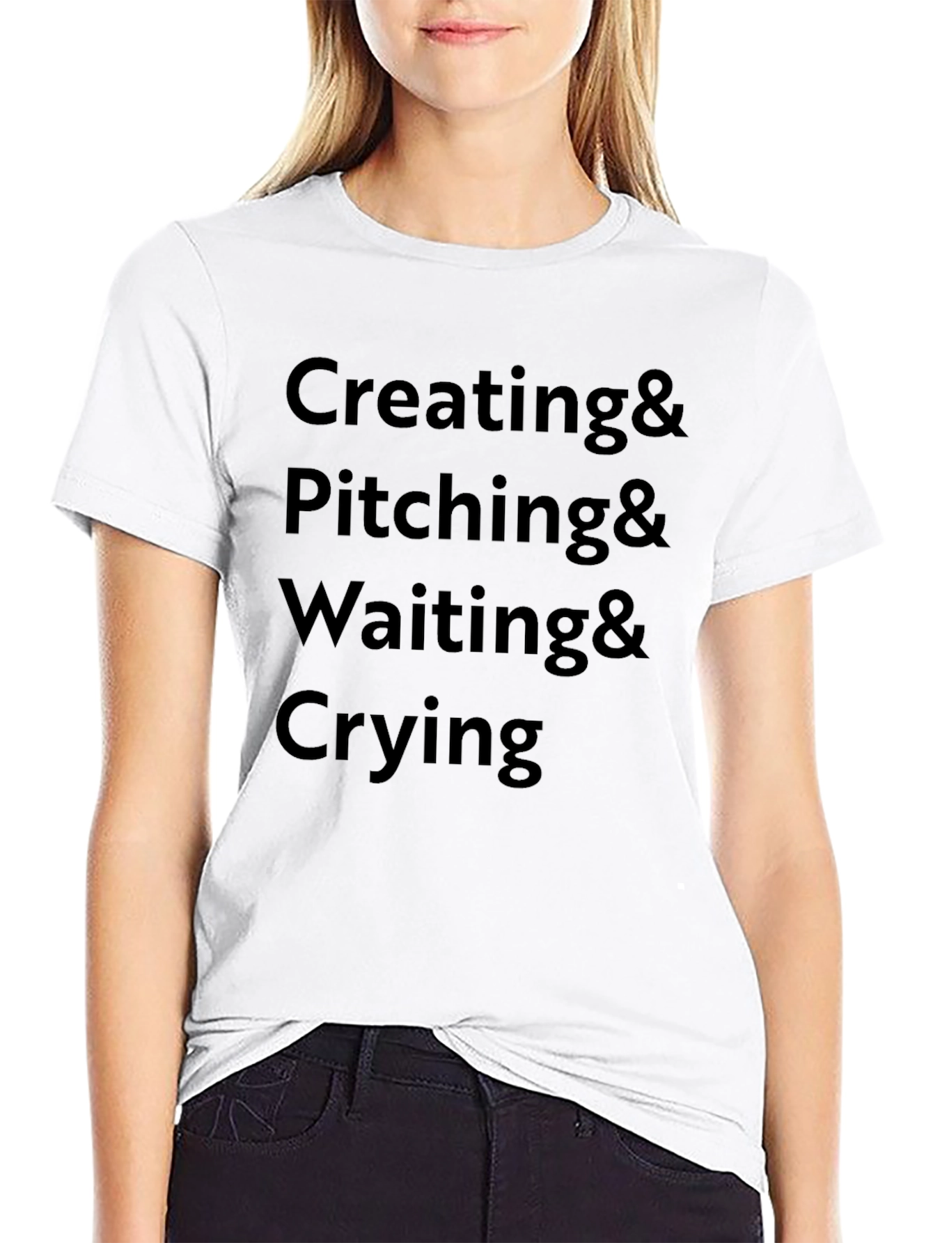 Creating Pitching Waiting Crying Graphic Tee