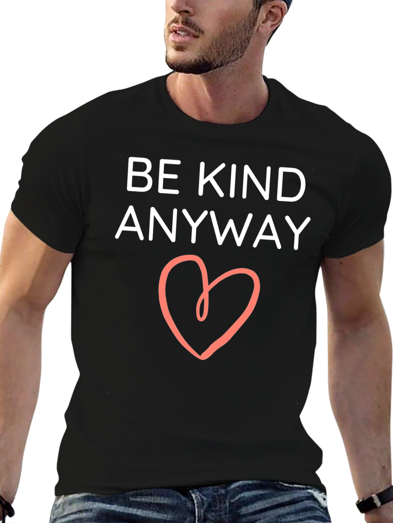 Be Kind Anyway T-Shirt Heart Graphic Tee