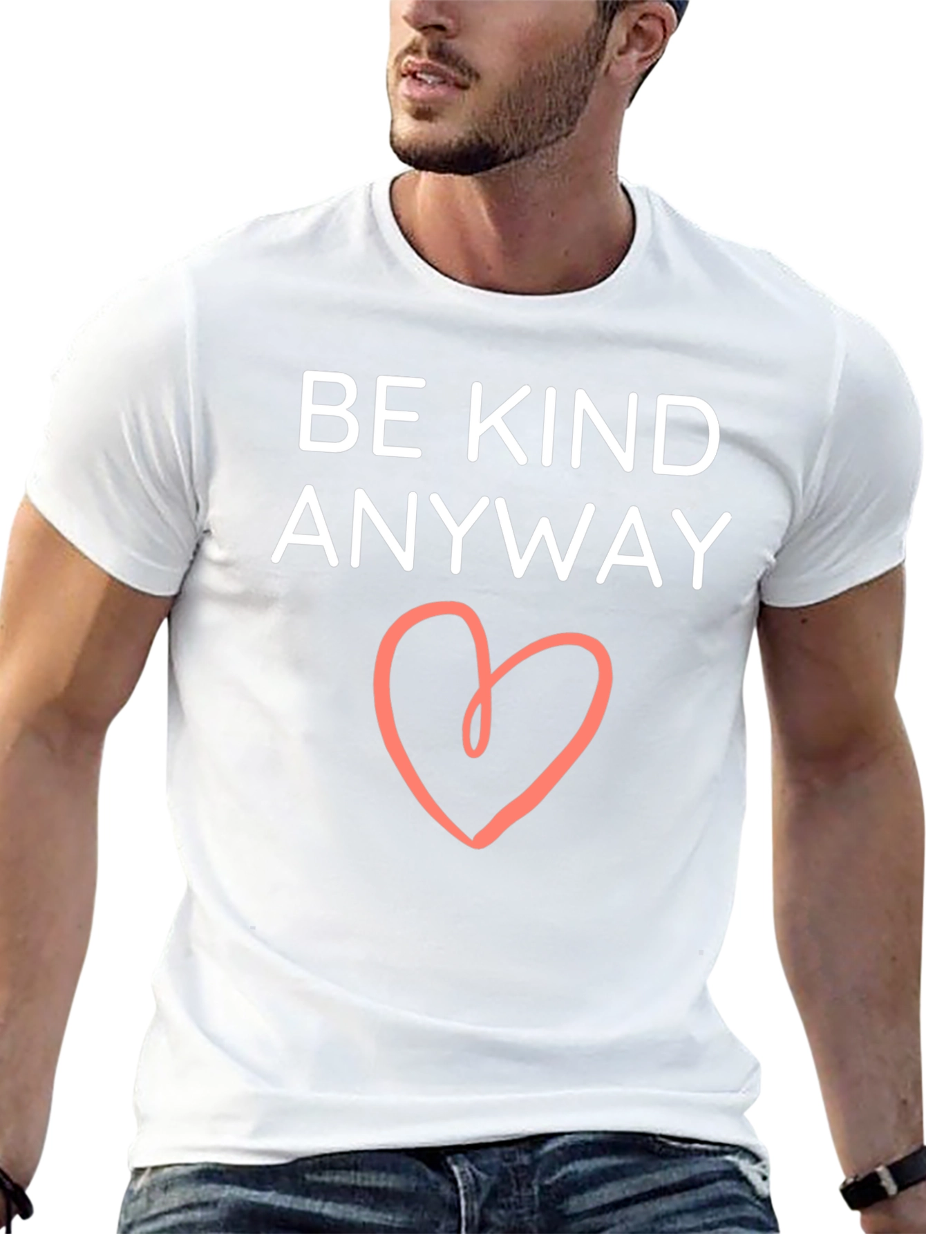 Be Kind Anyway T-Shirt Heart Graphic Tee