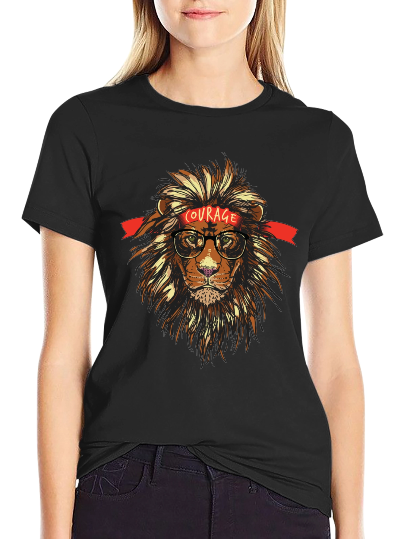 Courage Lion Graphic Tee