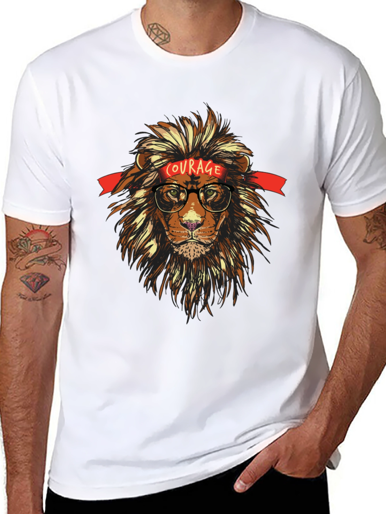 Courage Lion Graphic Tee