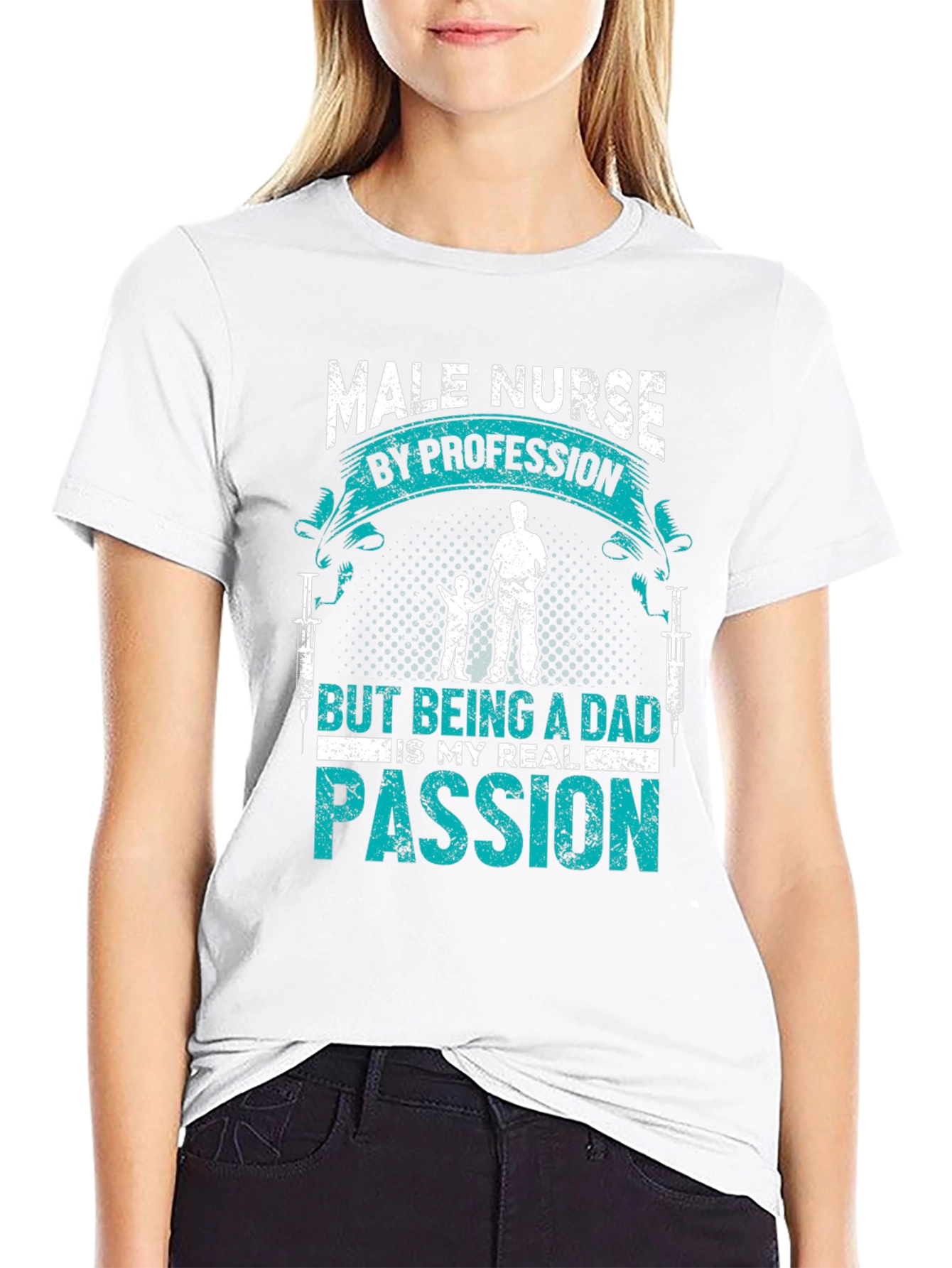 Male Nurse Dad T-Shirt: Passion & Profession