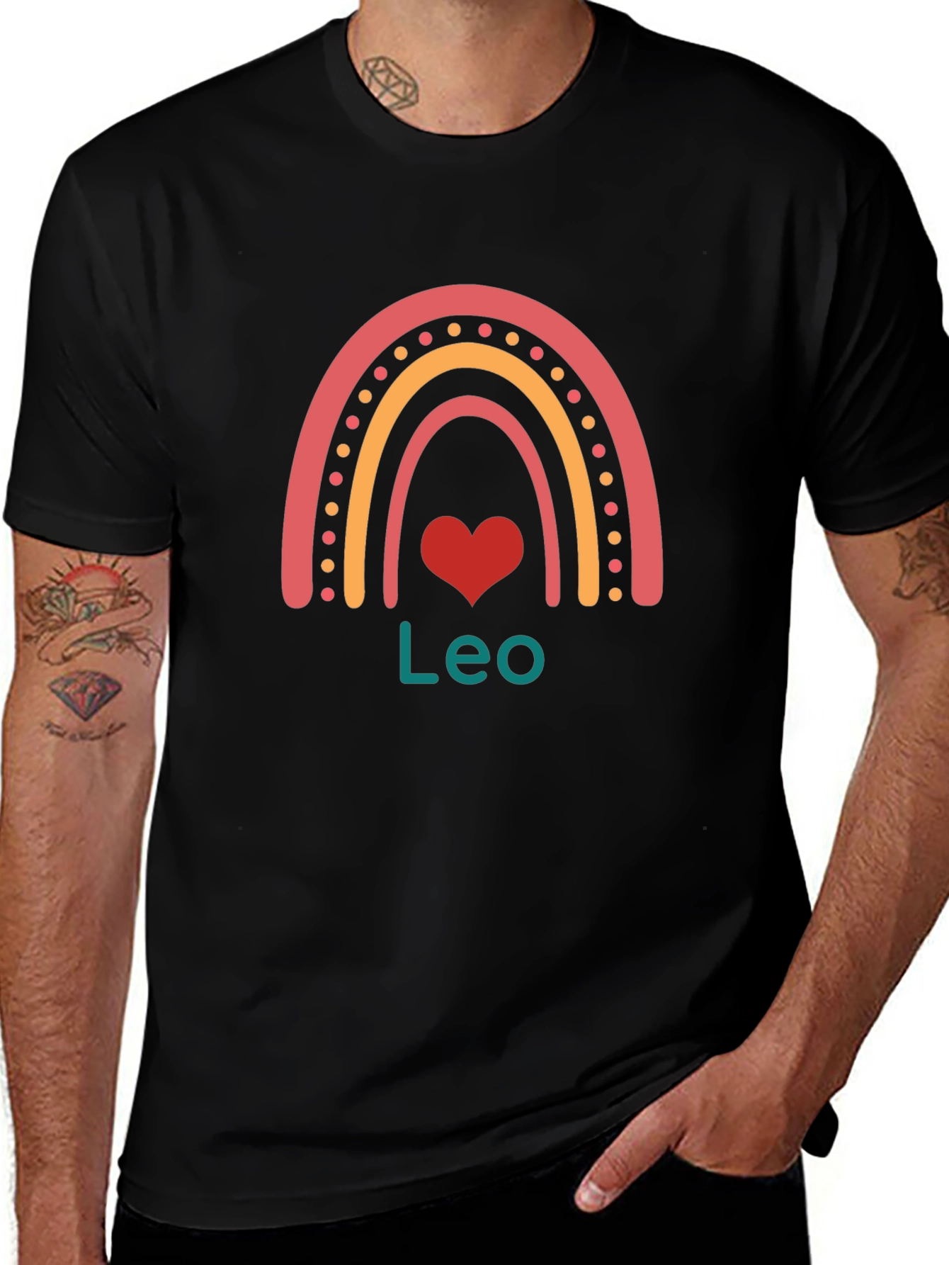 Leo Rainbow Graphic T-Shirt