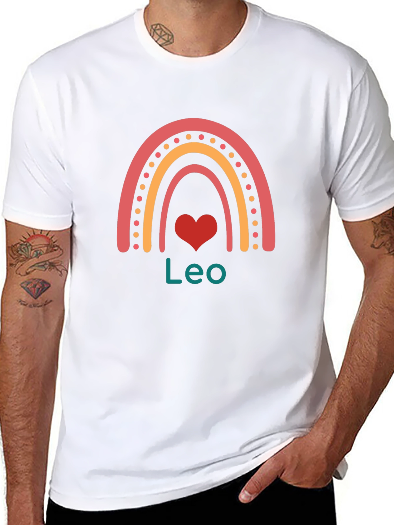 Leo Rainbow Graphic T-Shirt