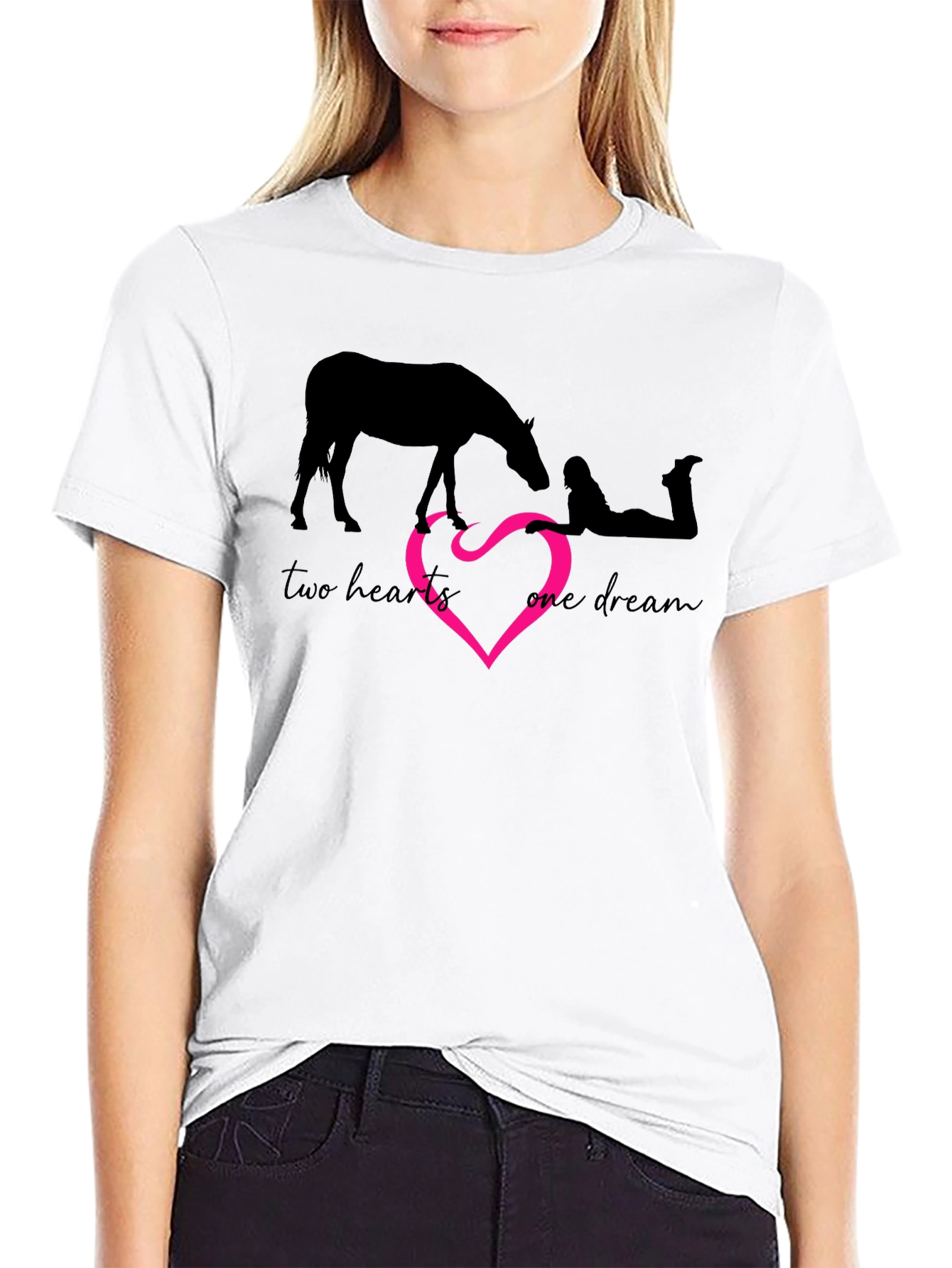 Two Hearts One Dream Horse Lover T-Shirt