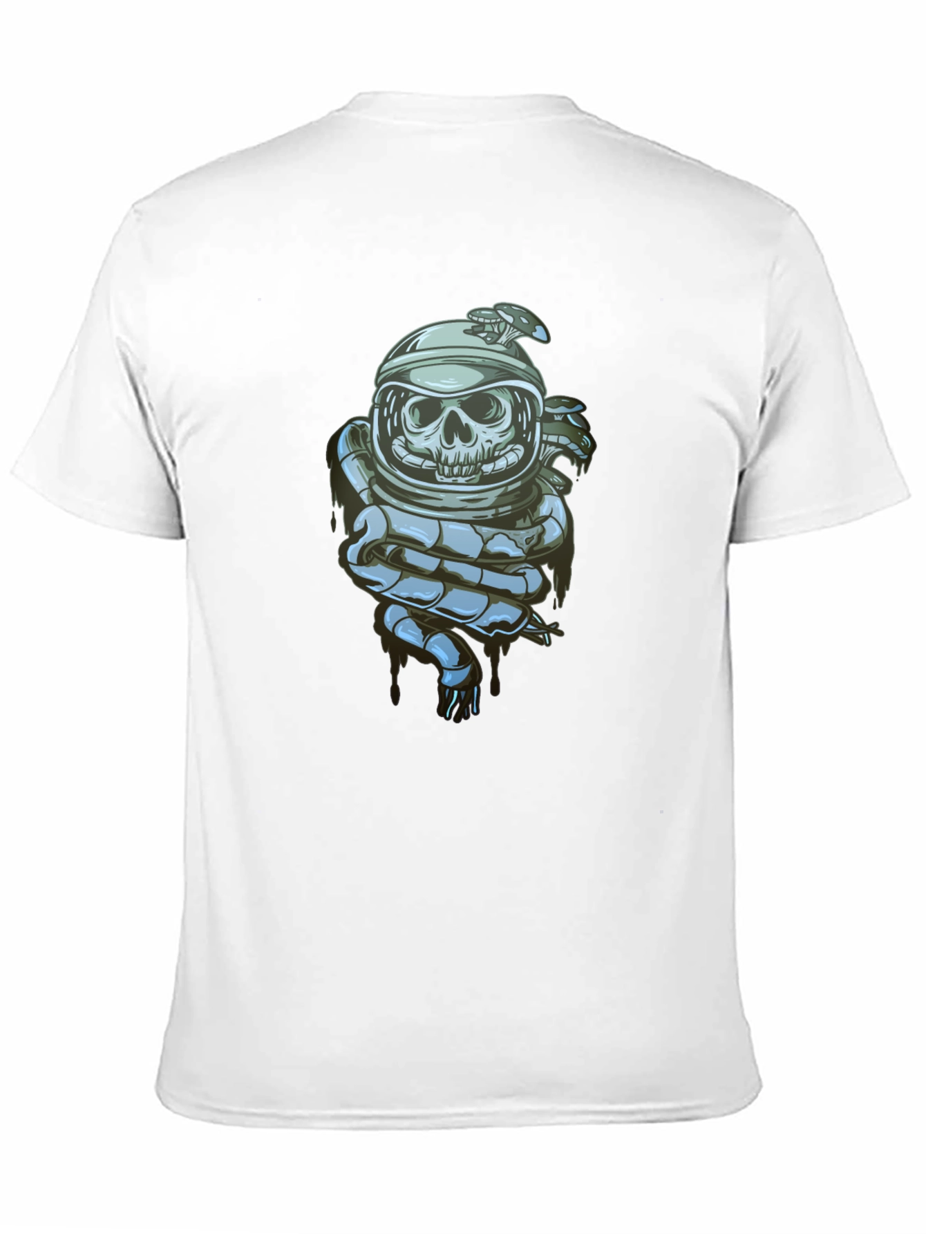 Skull Astronaut Graphic Tee - Premium Cotton Blend