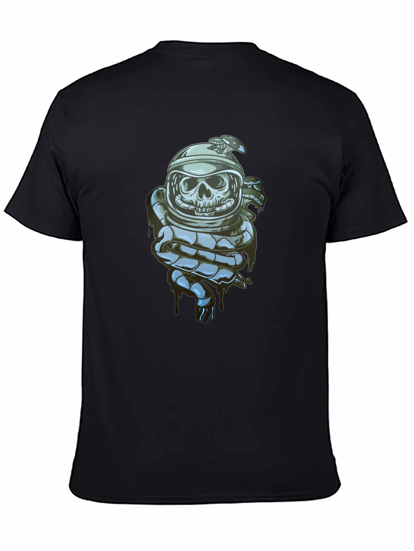 Skull Astronaut Graphic Tee - Premium Cotton Blend