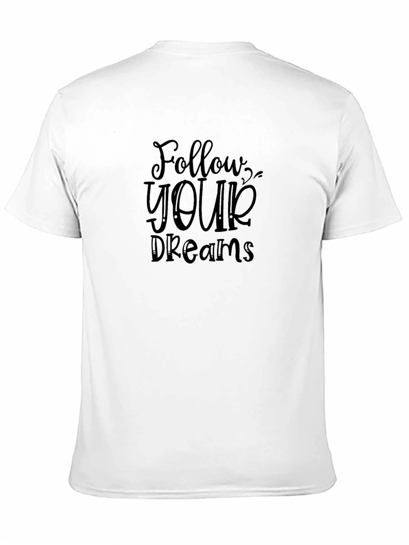 Follow Your Dreams Black Graphic Tee