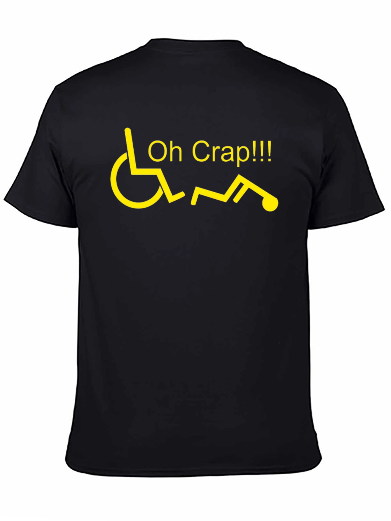 Oh Crap Wheelchair Humor Graphic T-Shirt