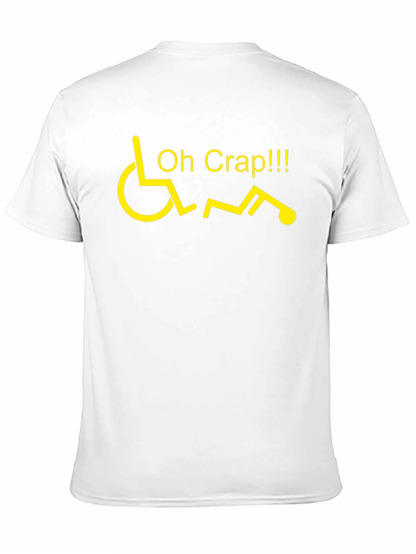 Oh Crap Wheelchair Humor Graphic T-Shirt