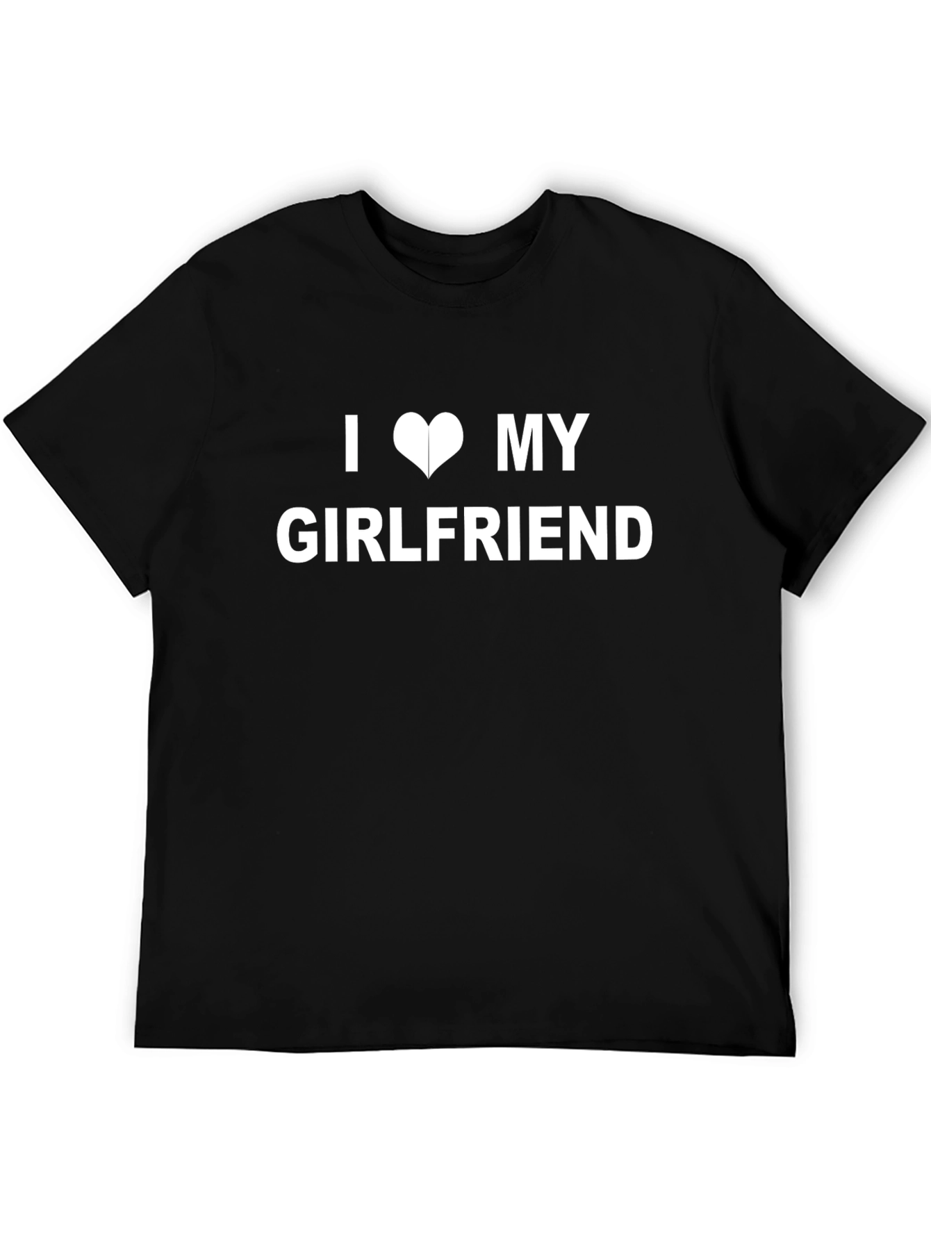 I Heart My Girlfriend Black T-Shirt