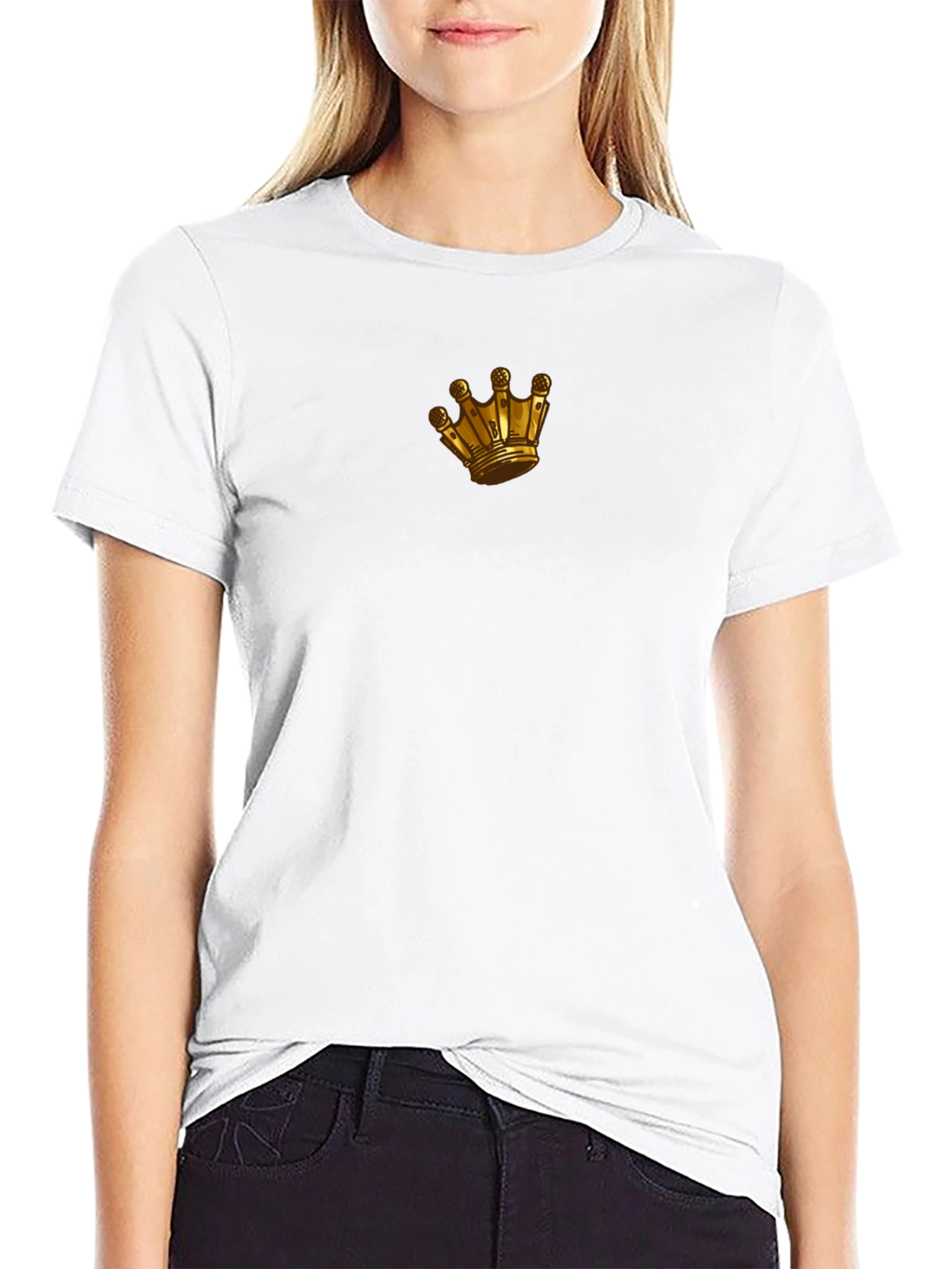 Gold Crown Graphic Black T-Shirt