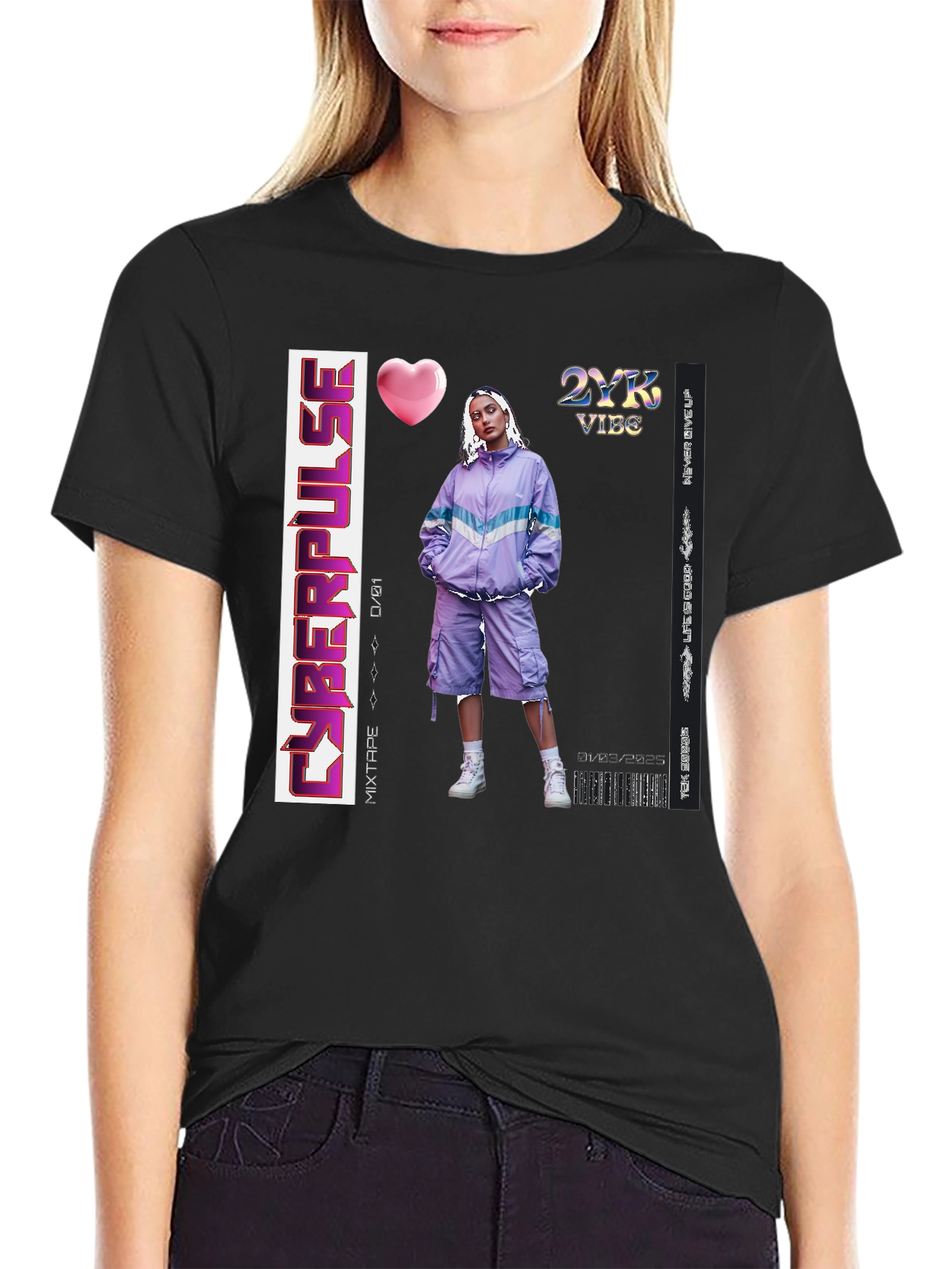 Cyberpulse 2YK Vibe Mixtape T-Shirt