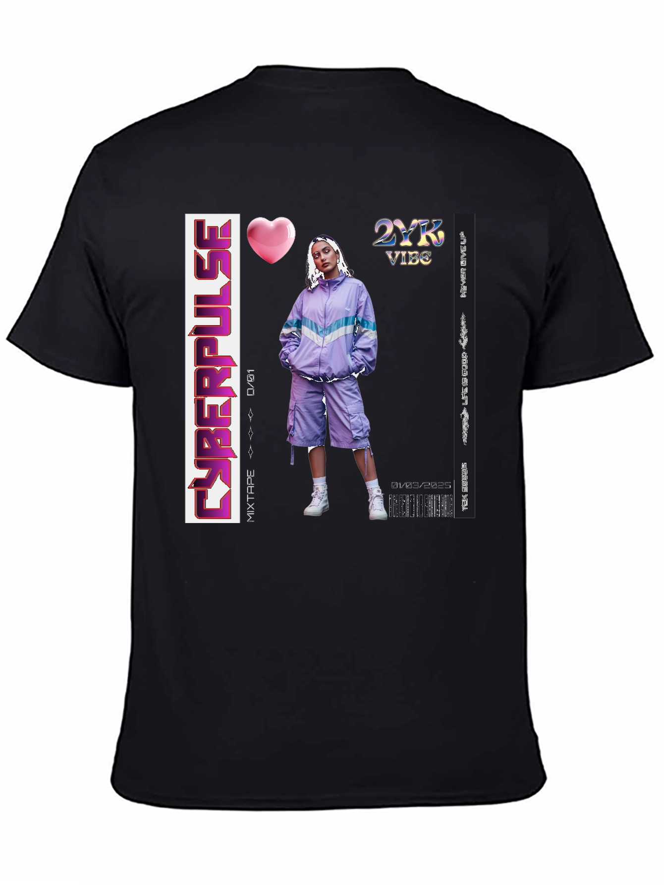 Cyberpulse 2YK Vibe Mixtape T-Shirt