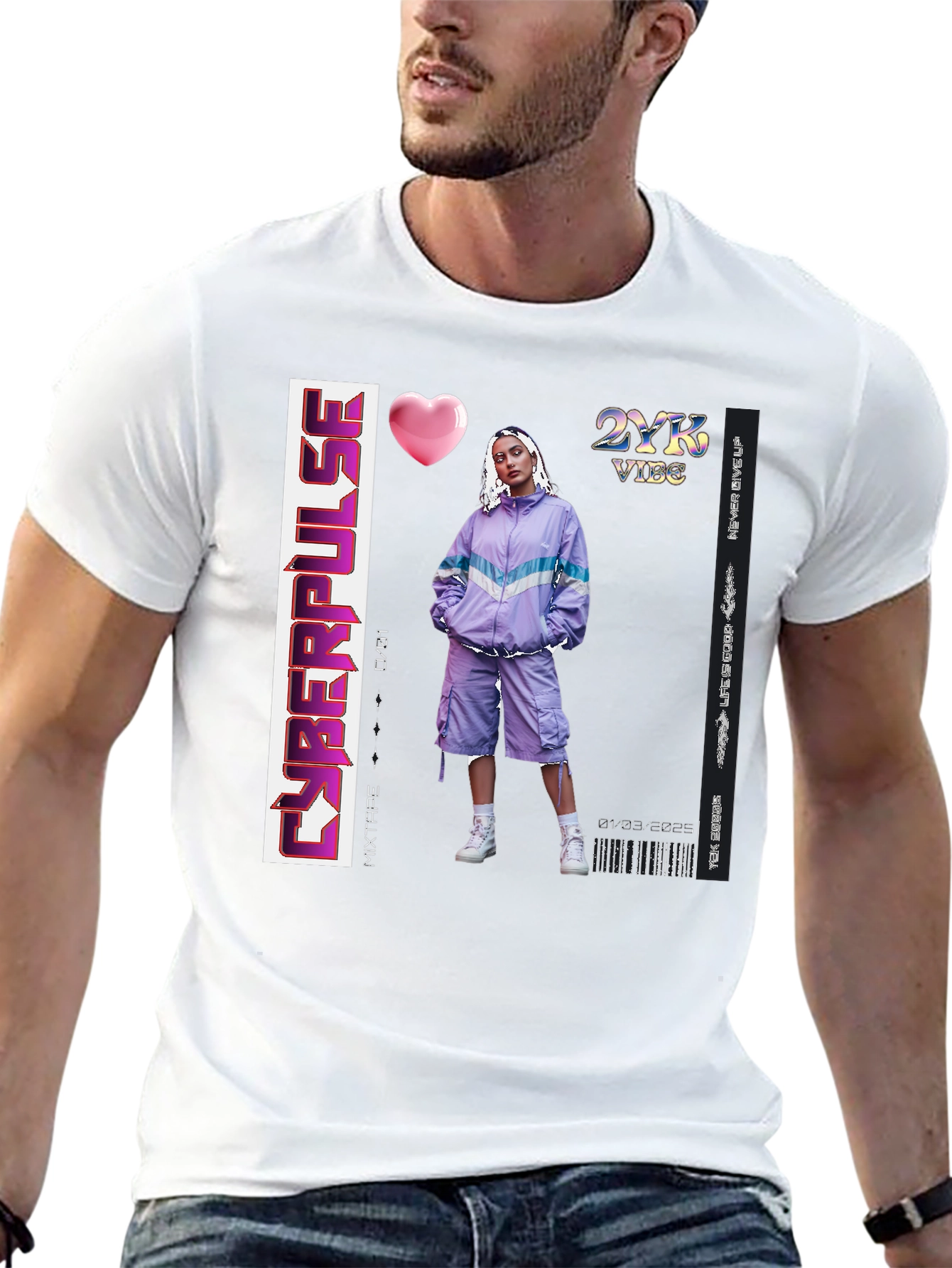 Cyberpulse 2YK Vibe Mixtape T-Shirt
