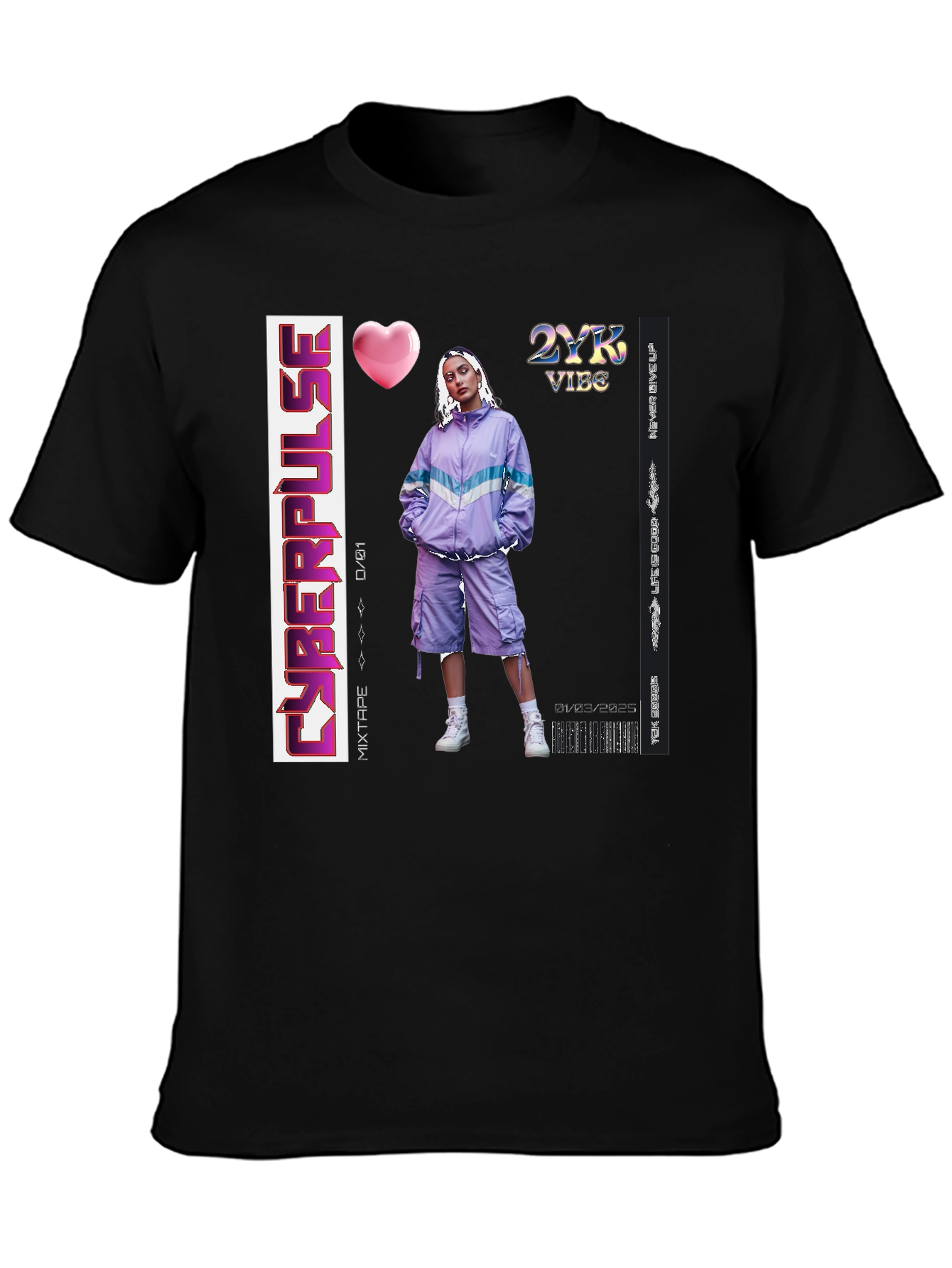 Cyberpulse 2YK Vibe Mixtape T-Shirt
