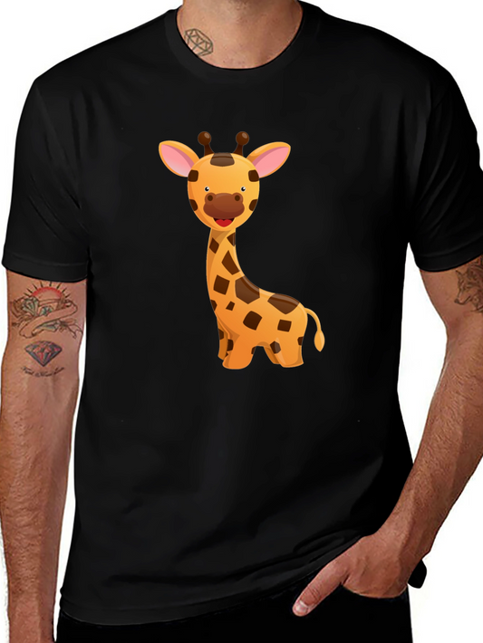 Giraffe Graphic T-Shirt - Fun Cartoon Design