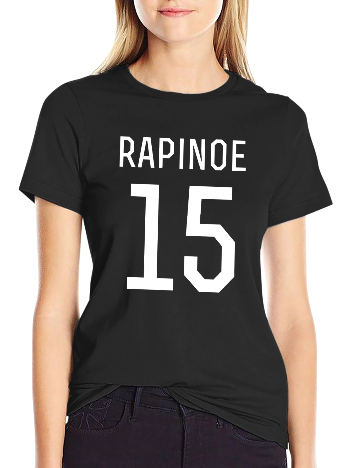 Rapinoe 15 Black T-Shirt Fan Apparel