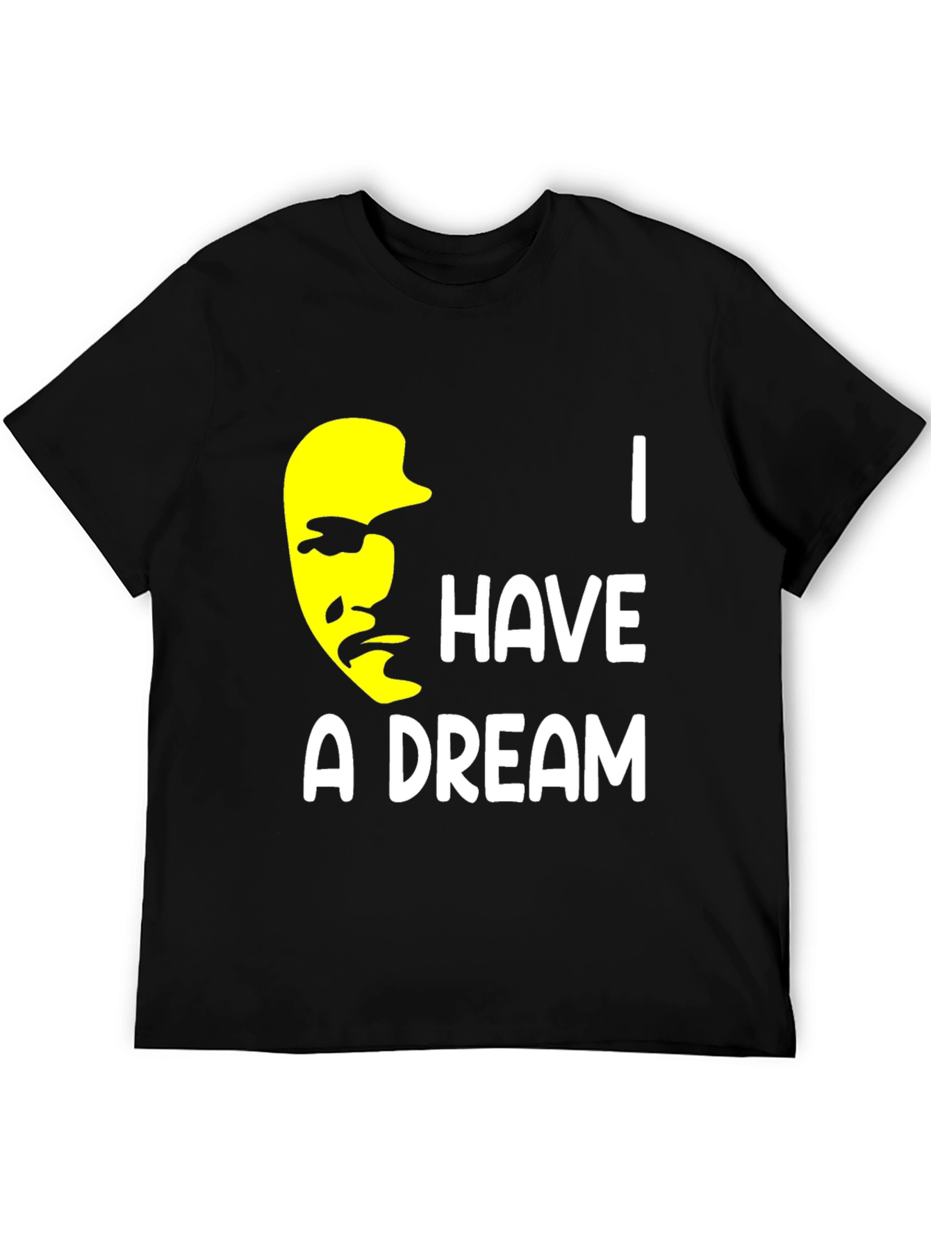 I Have A Dream T-Shirt Black Cotton Graphic Tee