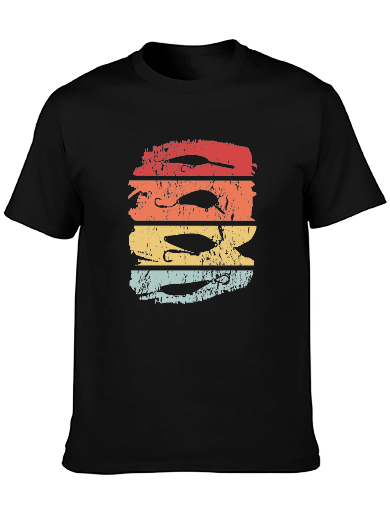 Retro Fishing Lures Graphic Tee | Angler Gift