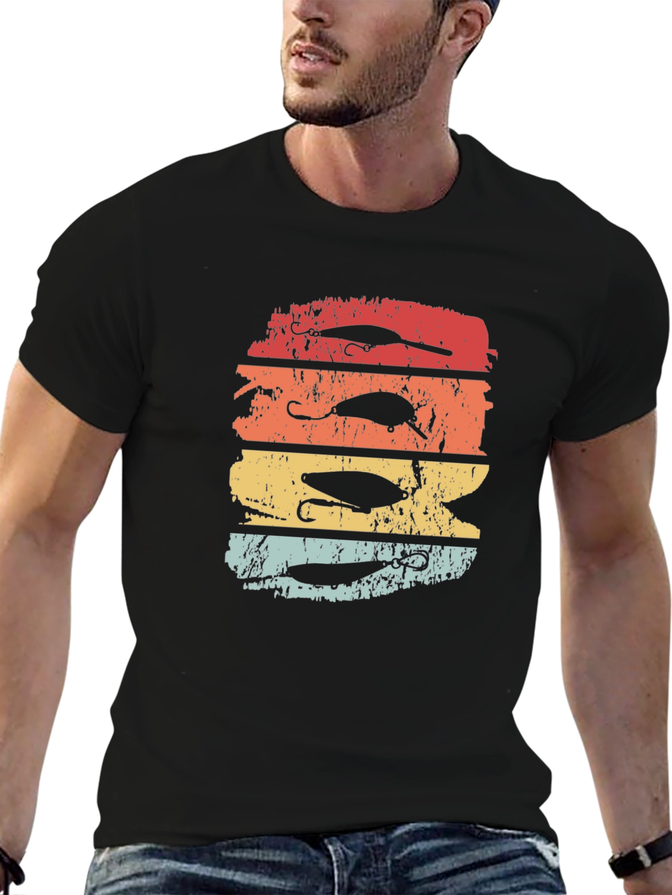 Retro Fishing Lures Graphic Tee | Angler Gift
