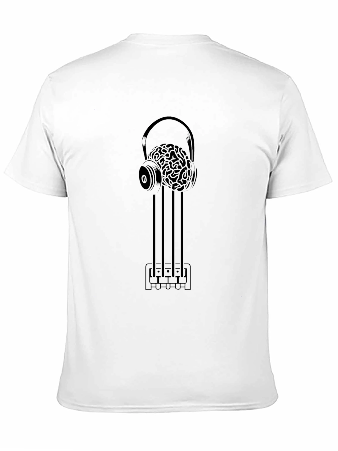 Brain Music Graphic T-Shirt