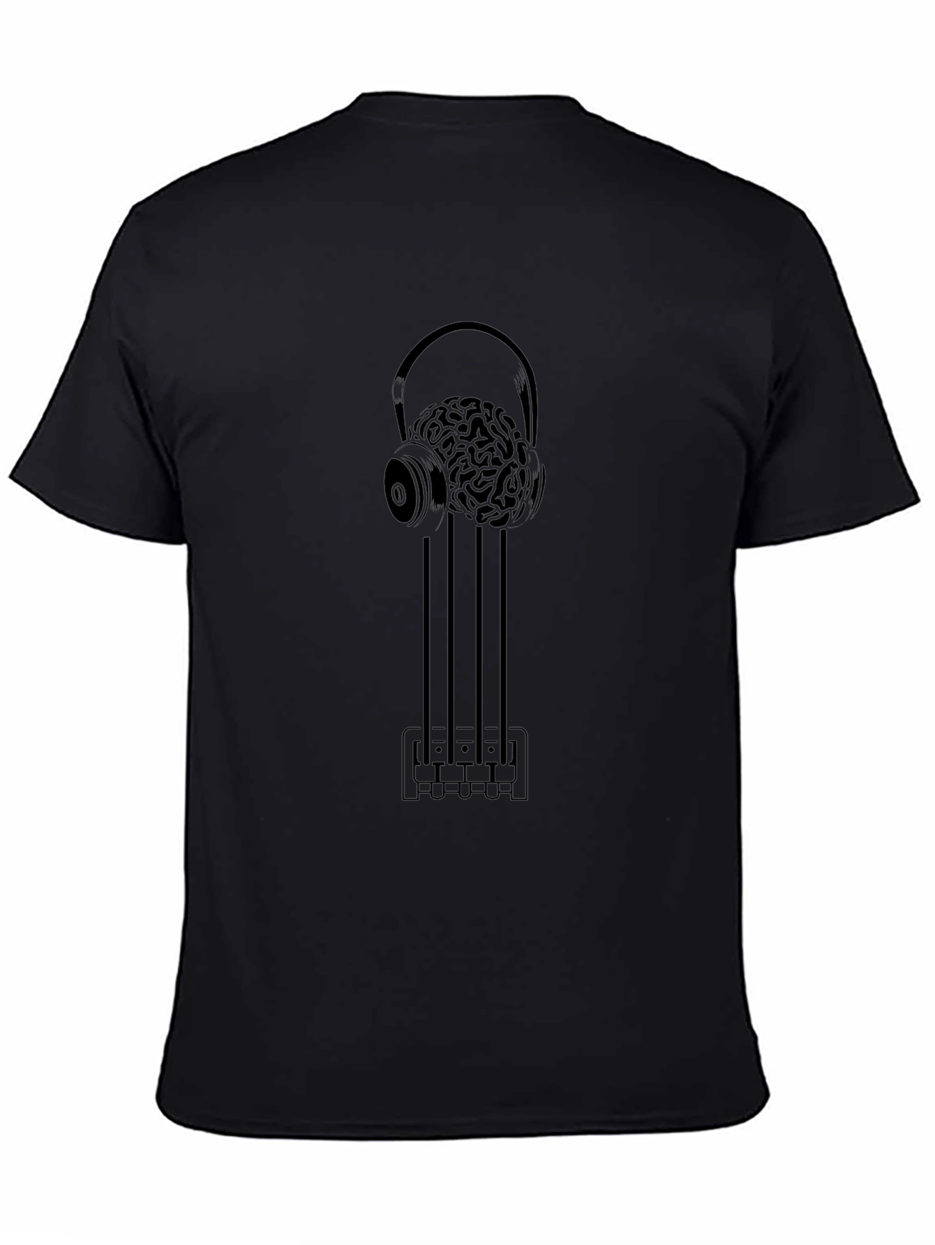 Brain Music Graphic T-Shirt