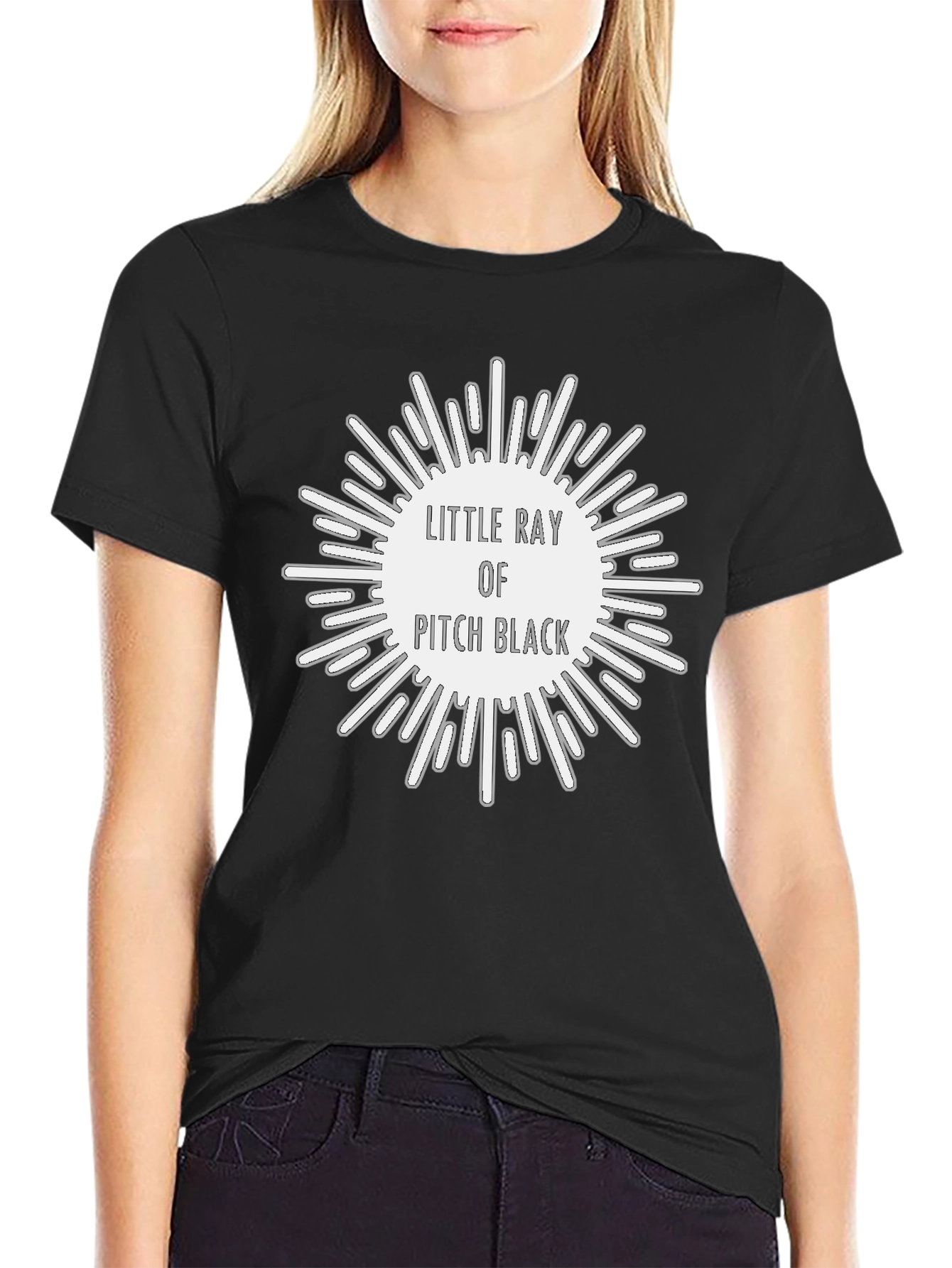Little Ray of Pitch Black Graphic T-Shirt