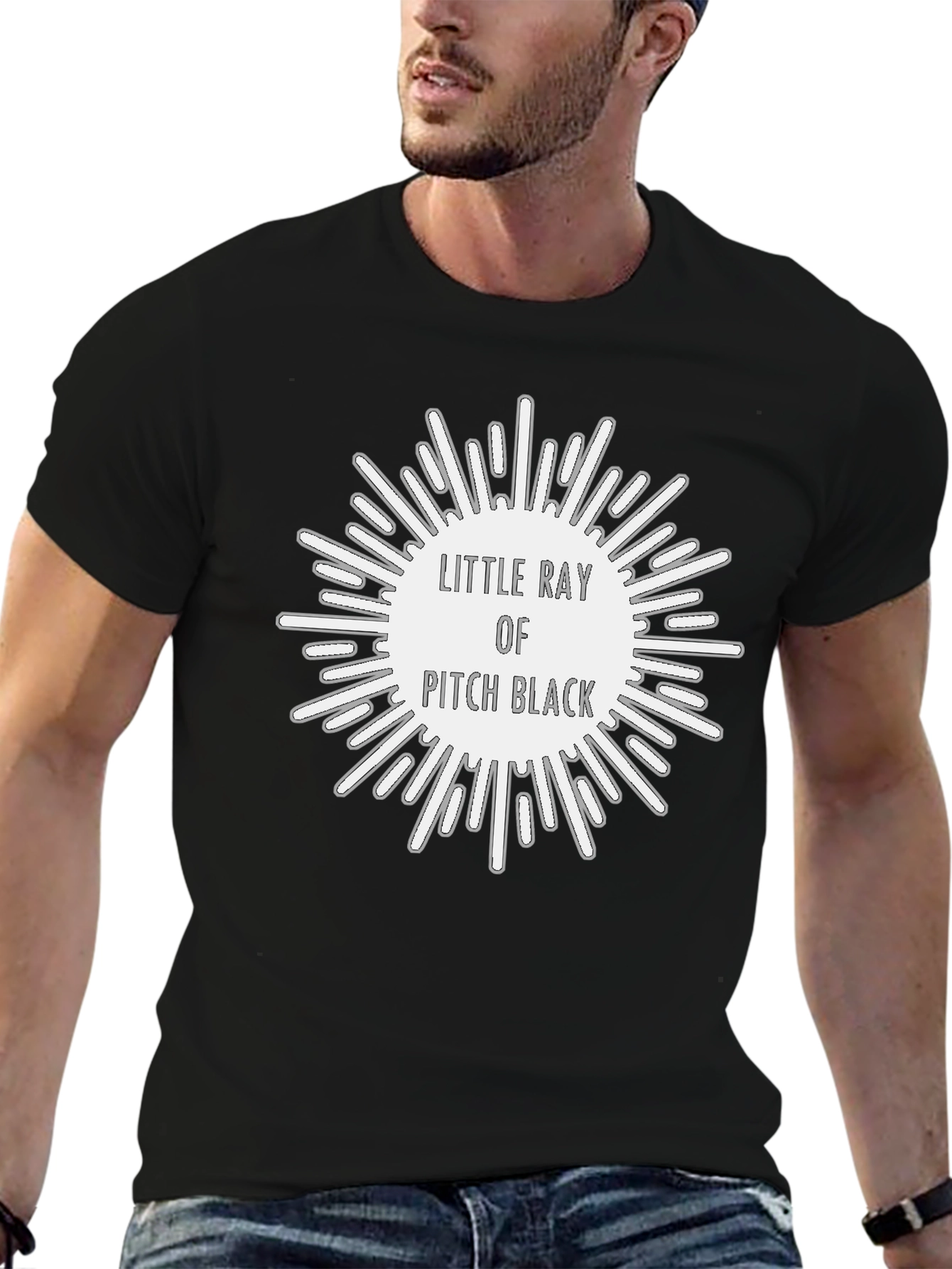 Little Ray of Pitch Black Graphic T-Shirt