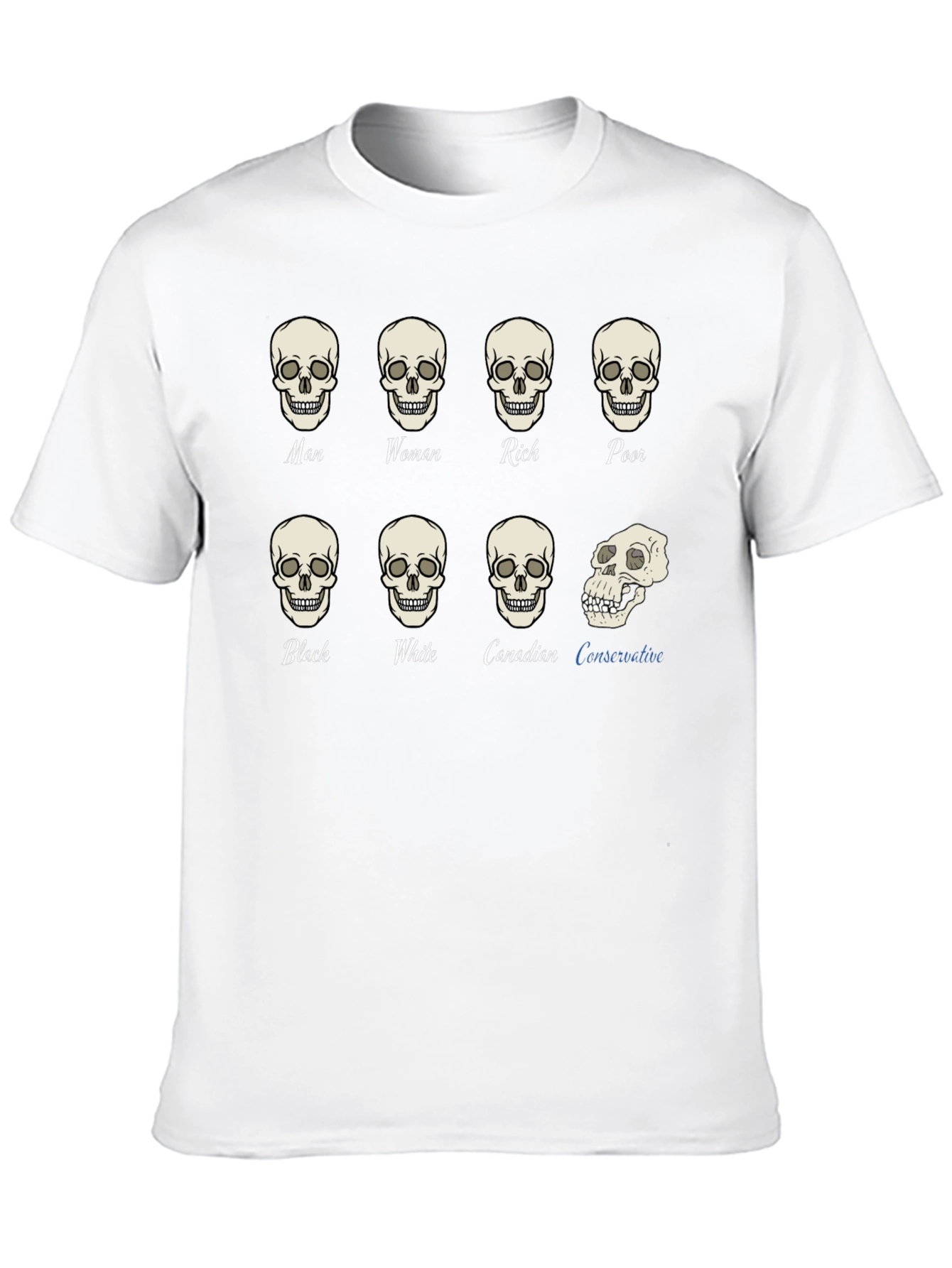 Equality T-Shirt: All Skulls Look the Same