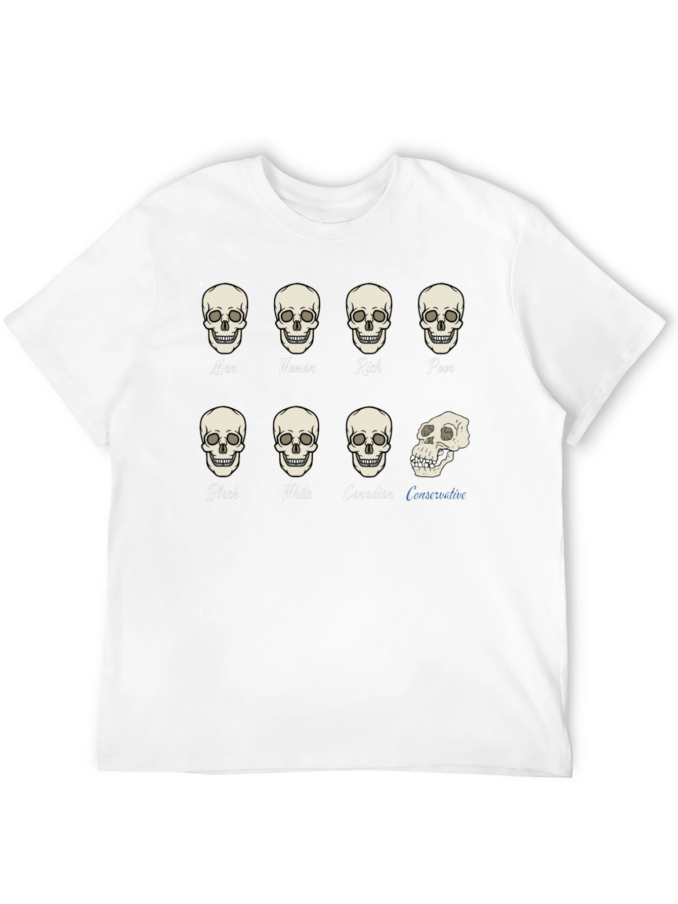 Equality T-Shirt: All Skulls Look the Same