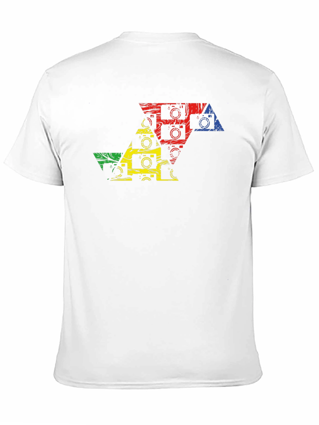 Camera Triangle Graphic Tee - Artsy Photo T-Shirt
