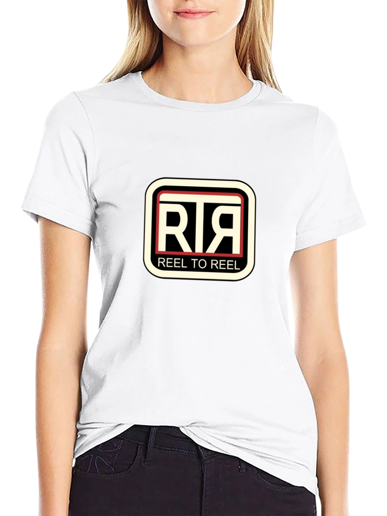 Reel to Reel Black Graphic Tee