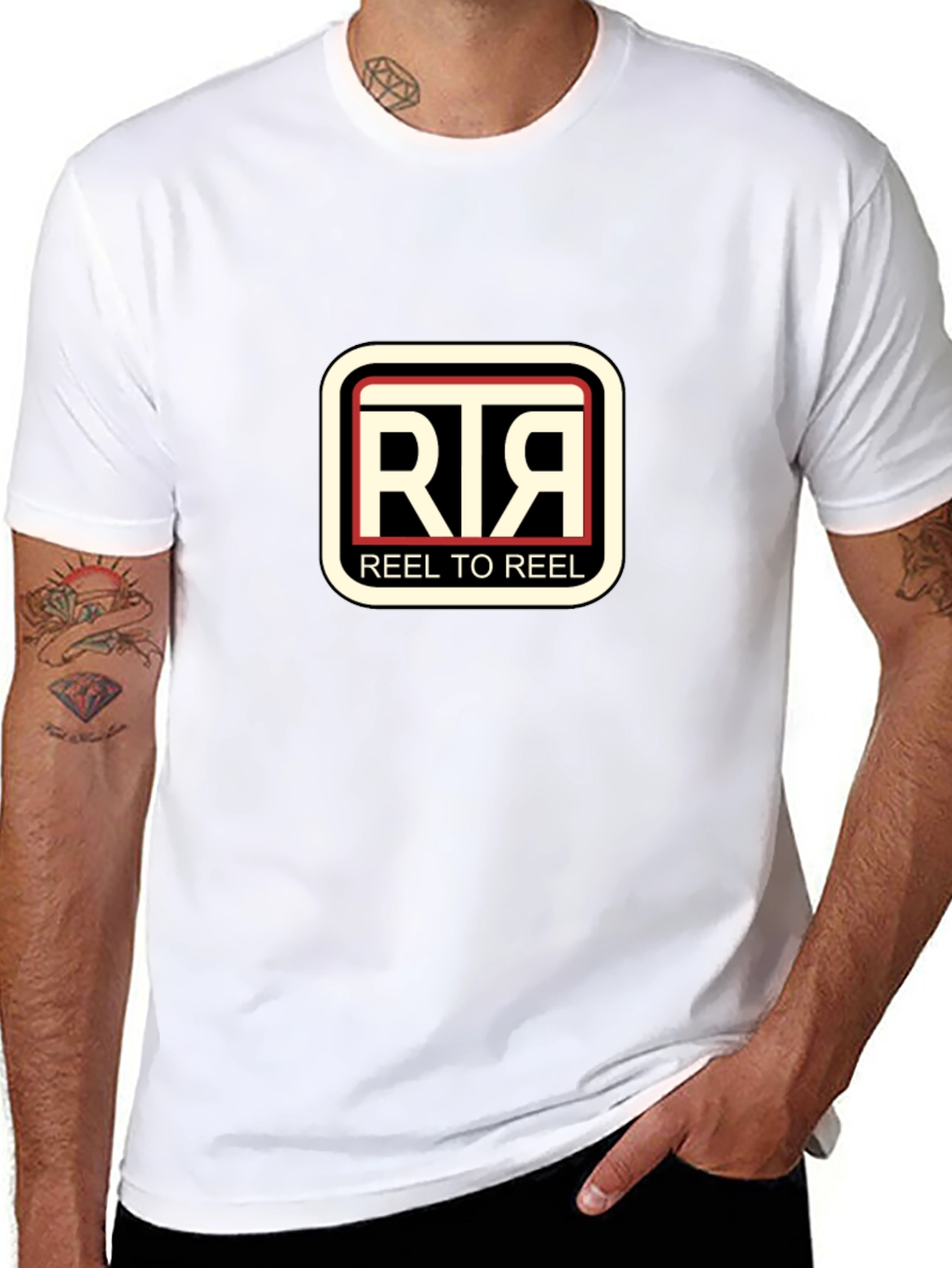 Reel to Reel Black Graphic Tee