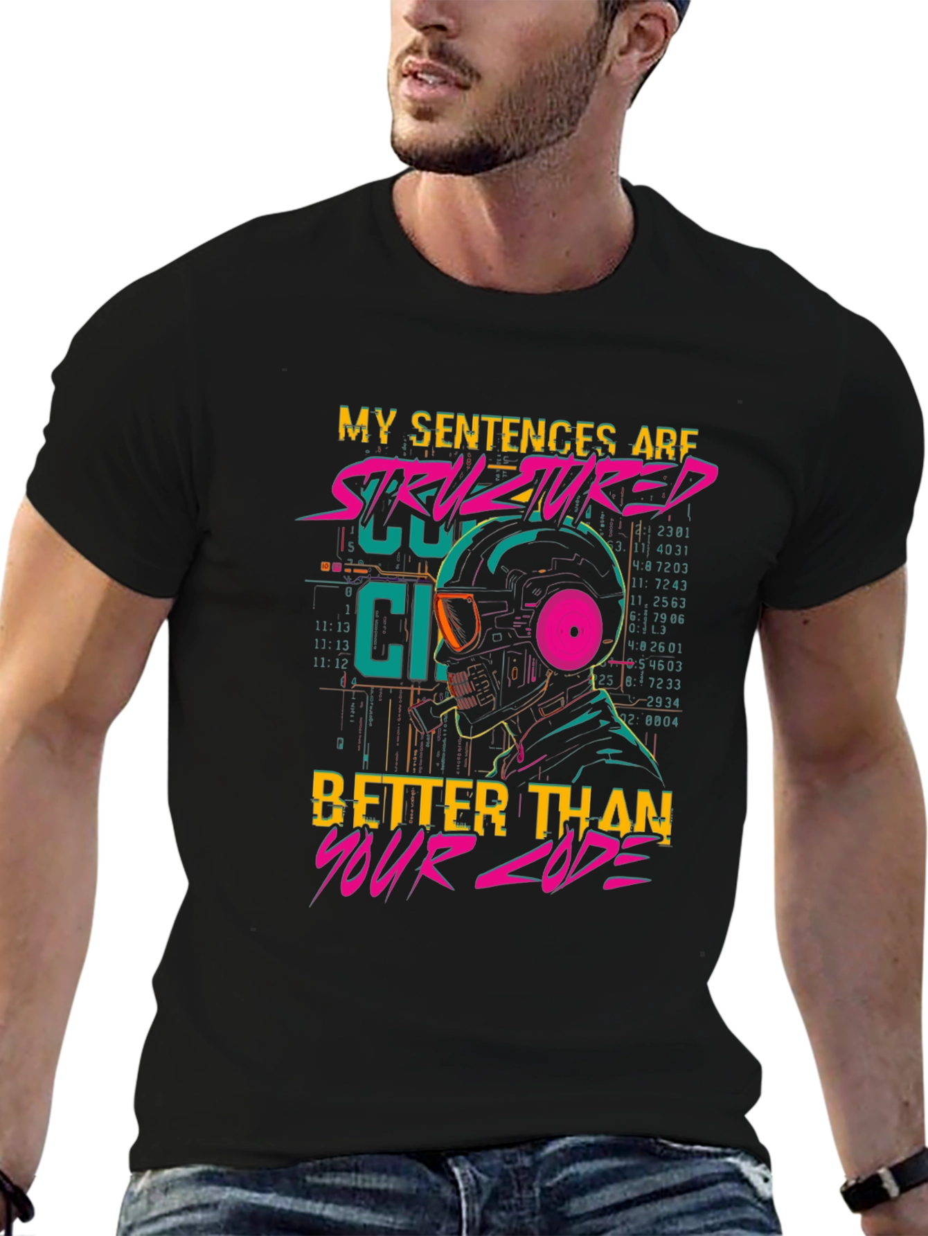 Structured Code T-Shirt - Programmer Humor Tee