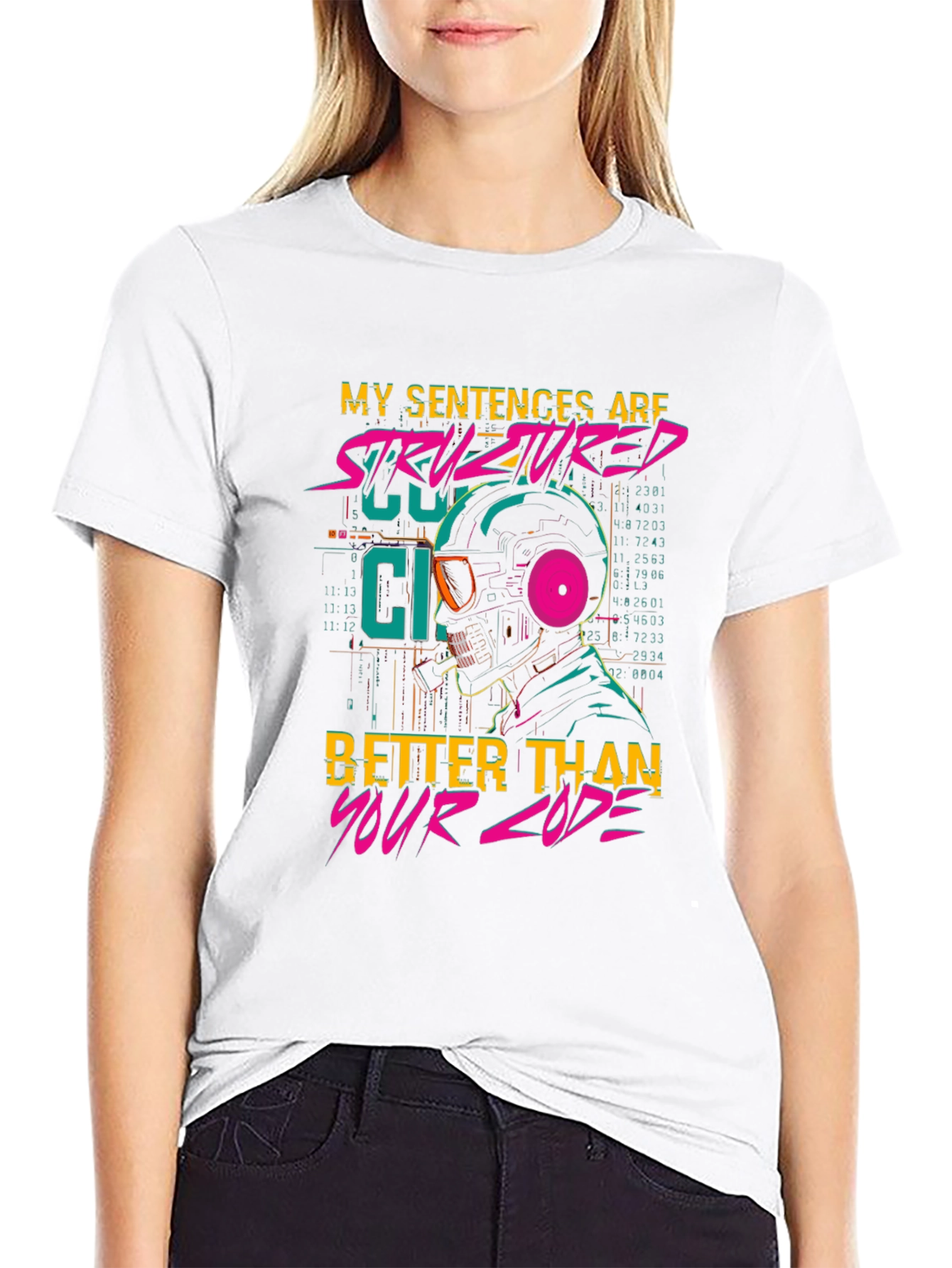 Structured Code T-Shirt - Programmer Humor Tee