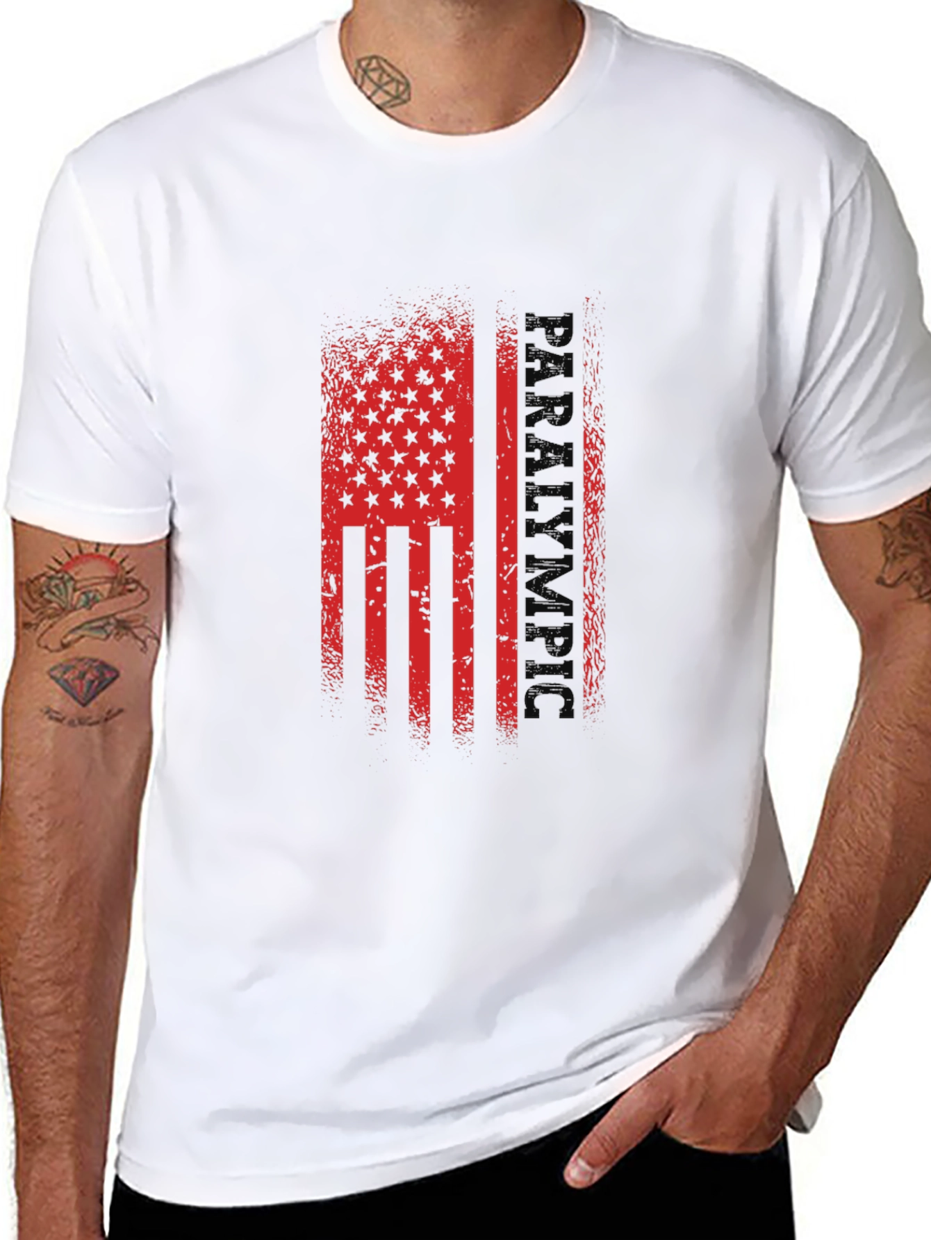 Patriotic Paralyzed T-Shirt - Black