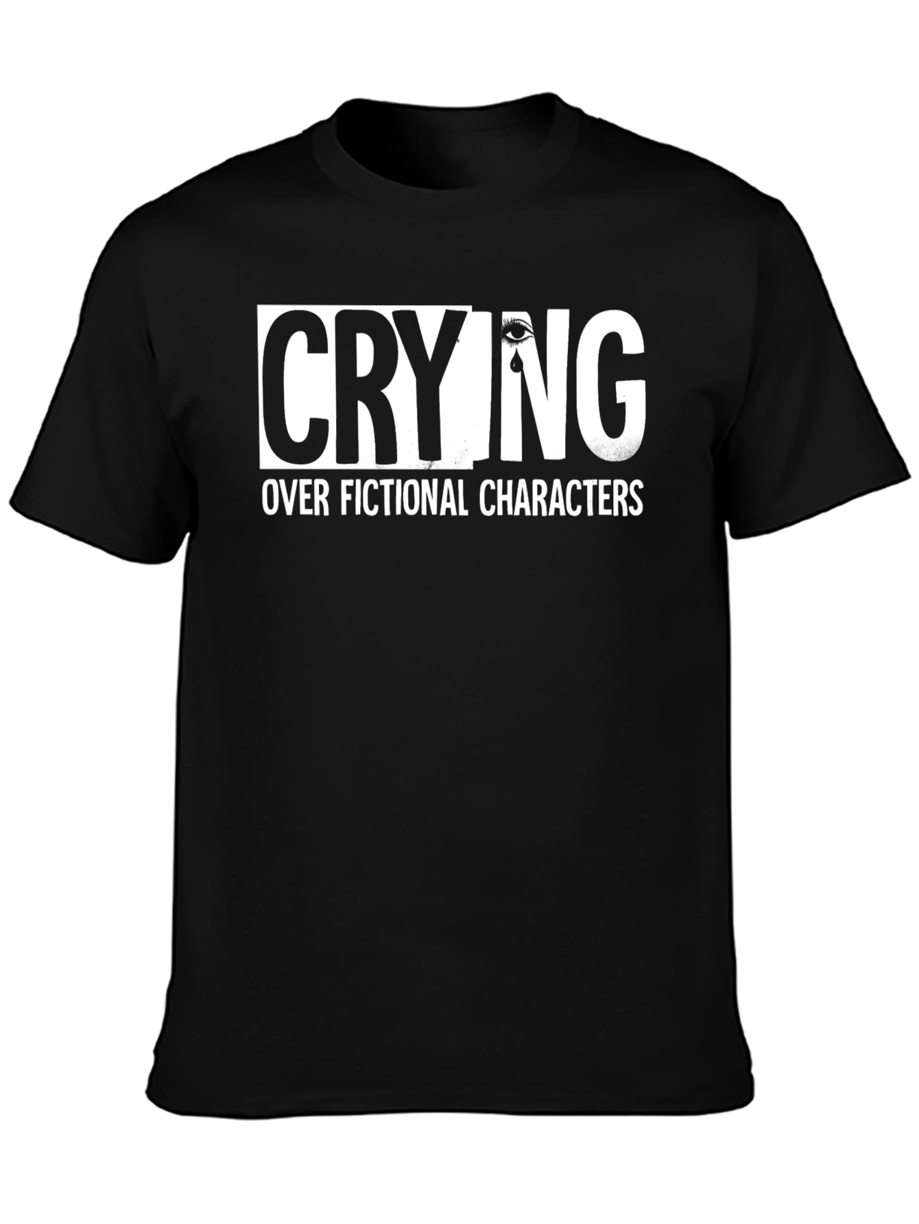 Crying Over Fictional Characters Graphic Tee