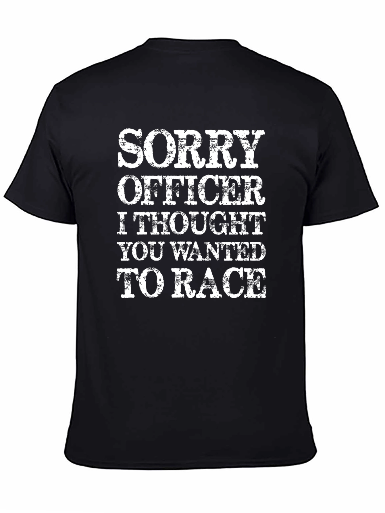 Funny Sorry Officer Graphic T-Shirt