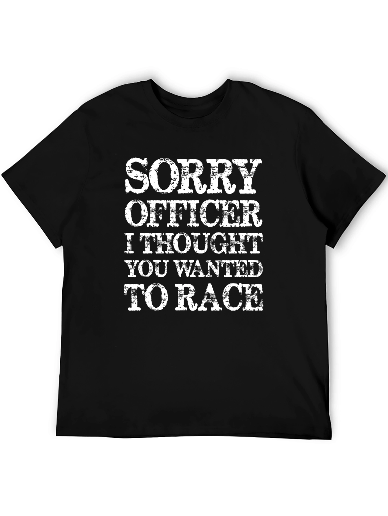 Funny Sorry Officer Graphic T-Shirt