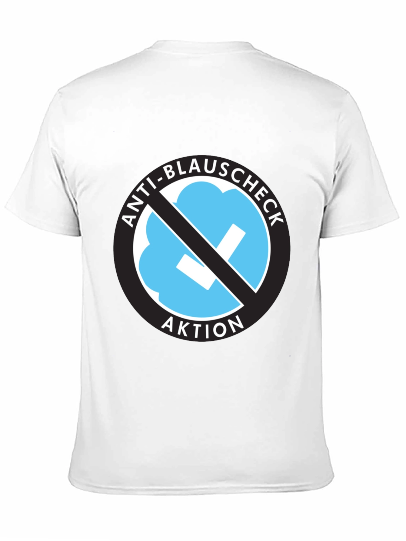 Anti-Blauschcheck Aktion Black T-Shirt