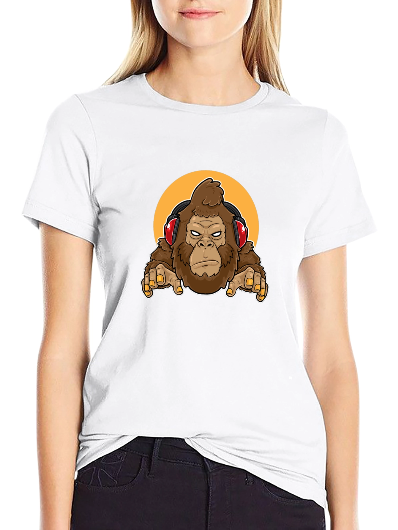 Cool Ape DJ T-Shirt - Black Graphic Tee